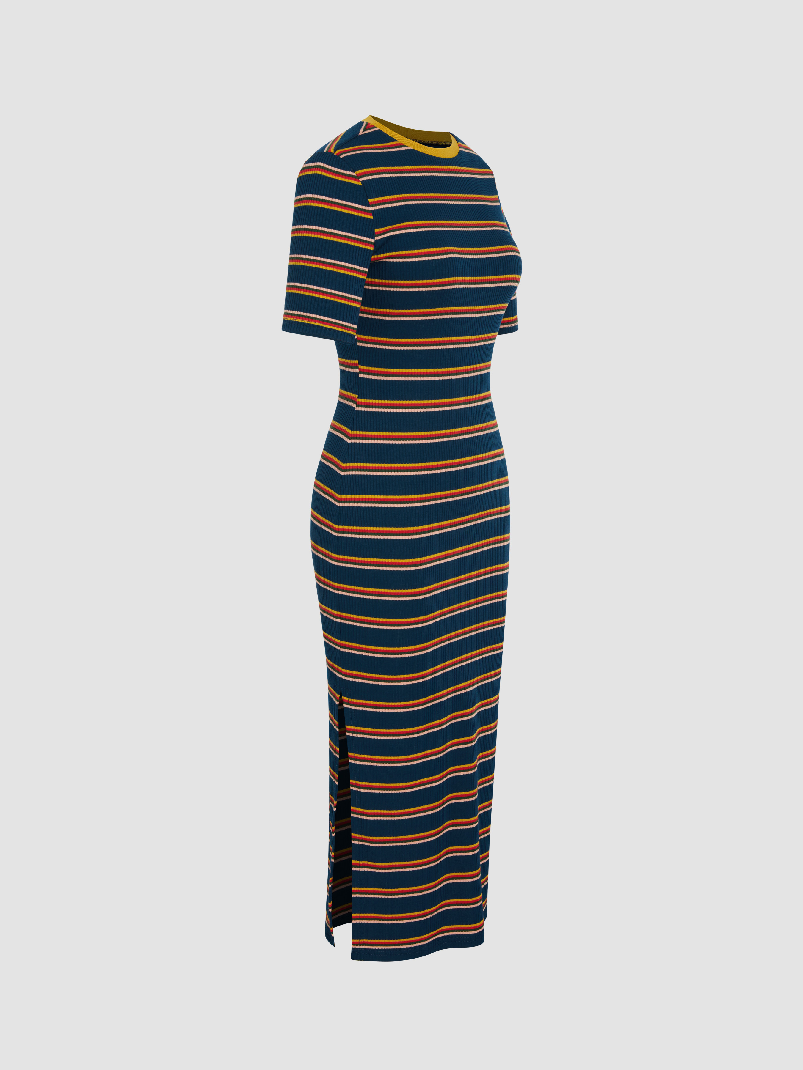 Ted Baker NWT Body Con Striped Midi Dress w India | Ubuy