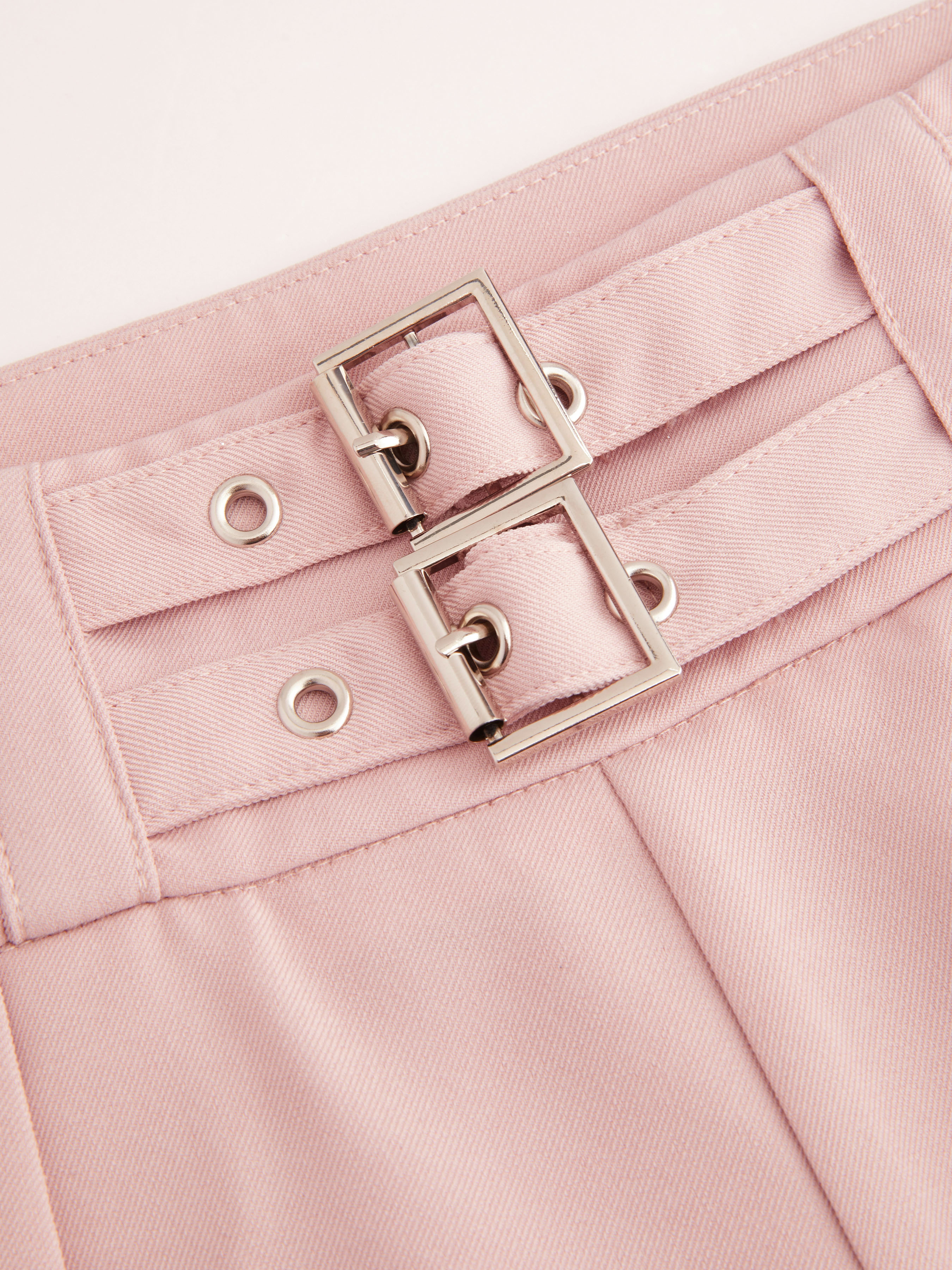 Buy Boohoo Linen Belted Wide Leg Trousers In Hot Pink | 6thStreet Qatar