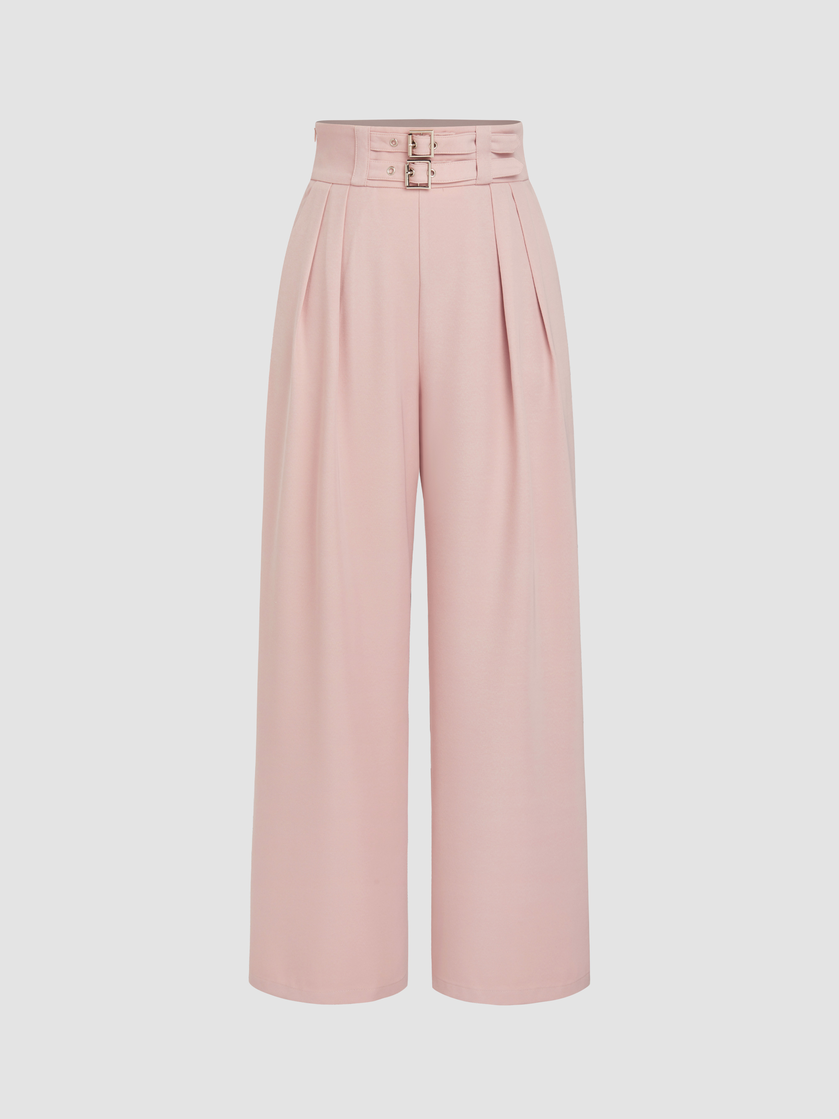 JJXX Belted Straight Leg Cargo Trousers In Pink for Women