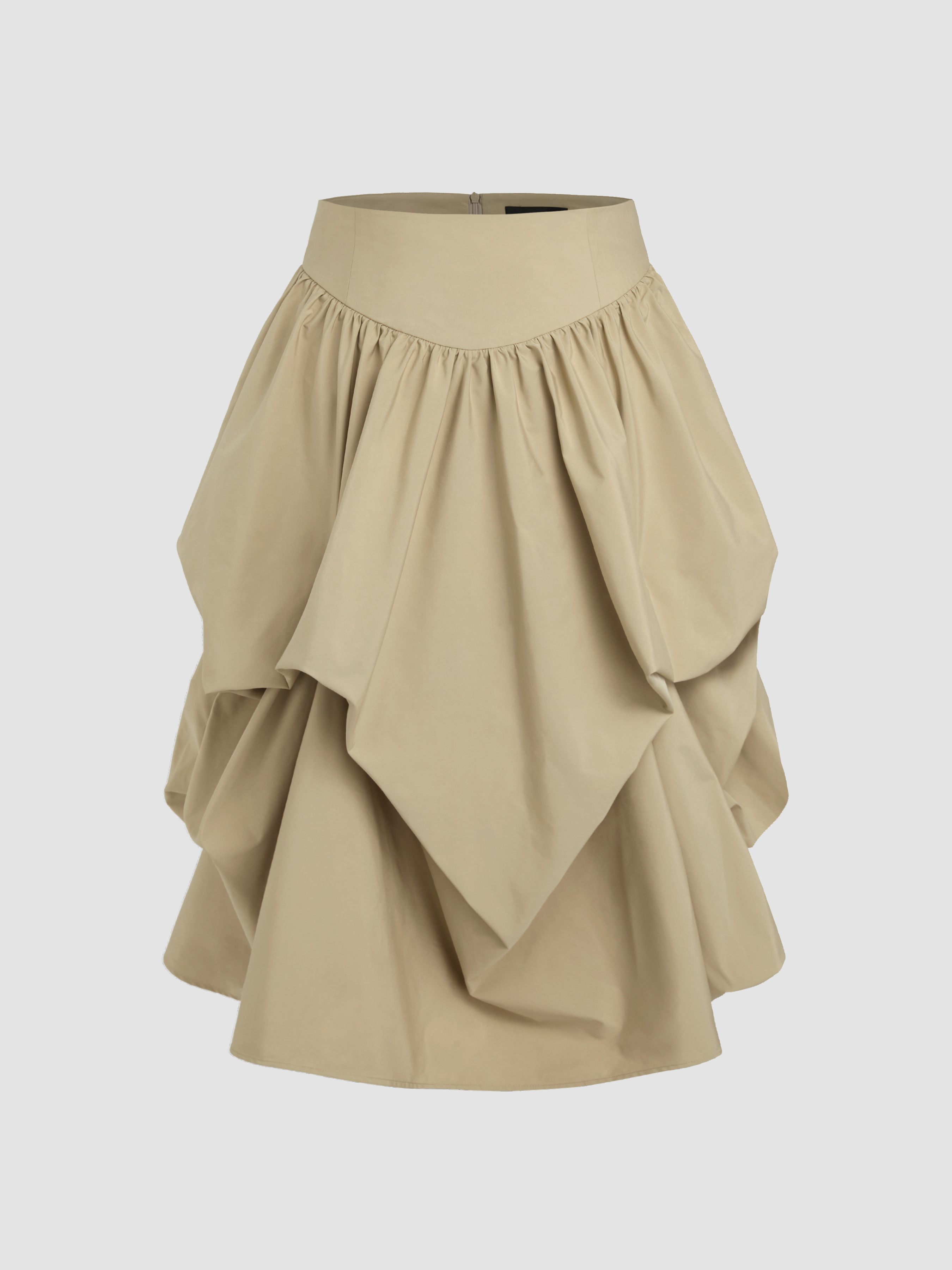 Mid Waist Ruched Maxi Skirt Curve & Plus Cider