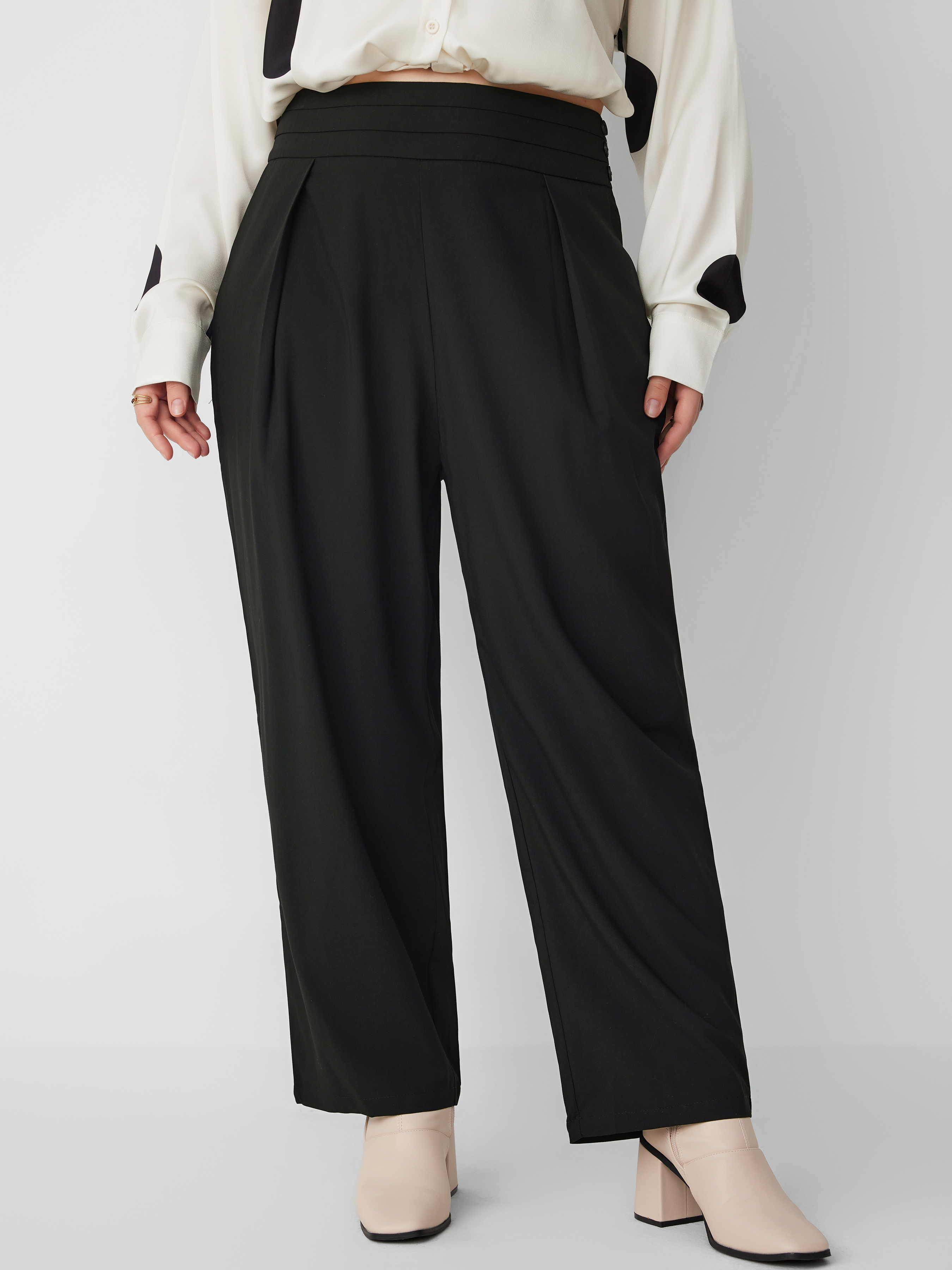 Taupe Trouser Pants - High-Waisted Pants - Wide-Leg Pants - Lulus