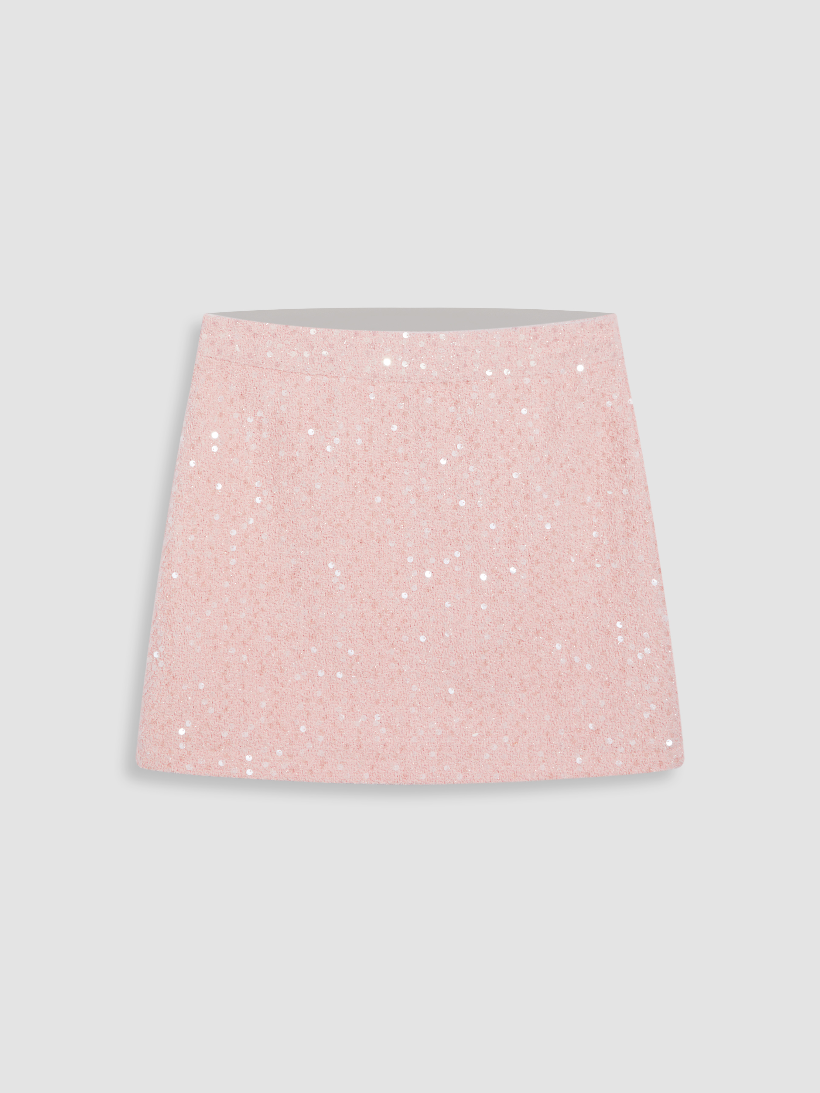 Middle Waist Sequin Mini Skirt Cider