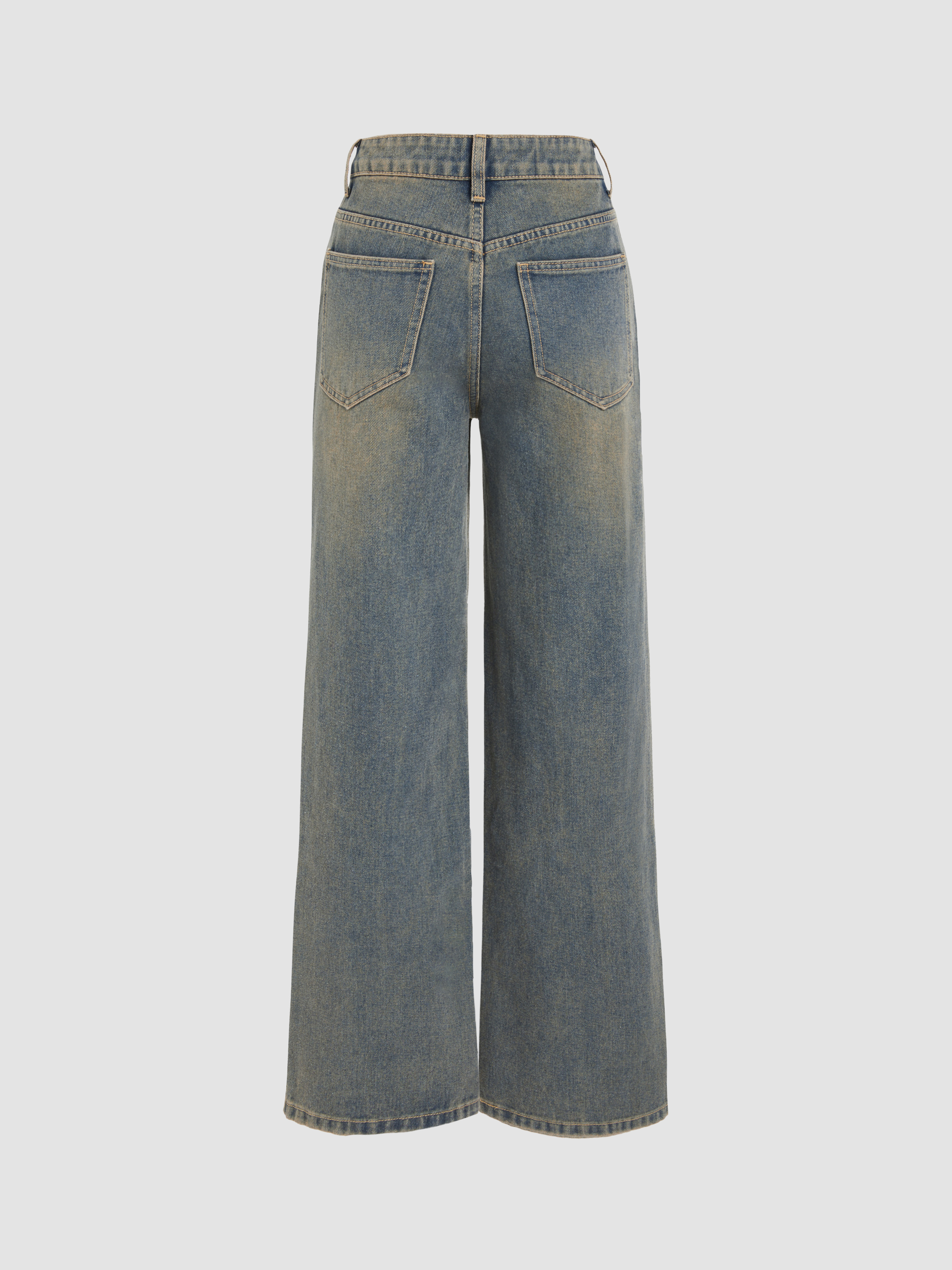 【2plan】Hip snap Wide Denim NCE - WIDE LEG JEANS | SNAP OUT OF IT