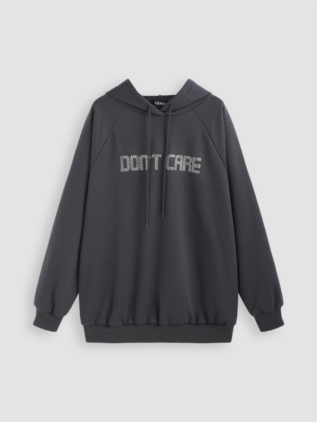 Terry Brief Kordelzug Übergroße Kapuzenpullover