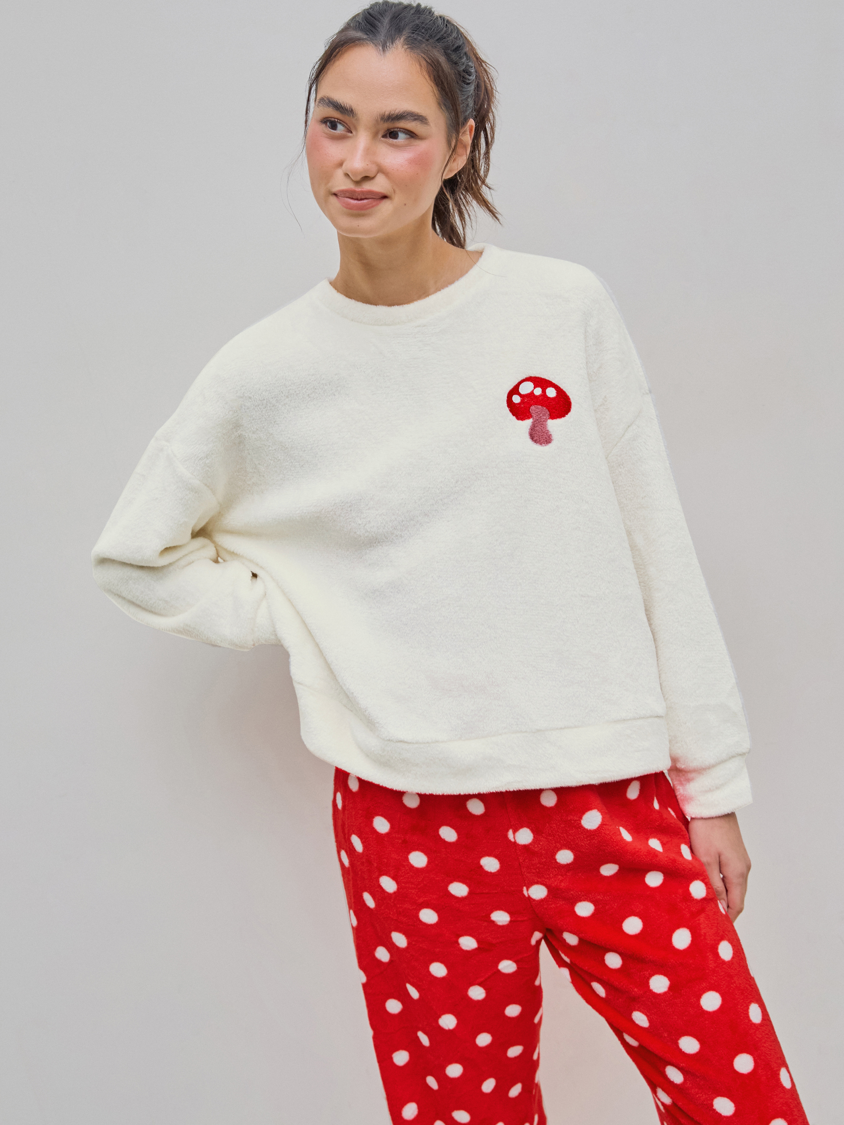 Polka dot loungewear hot sale