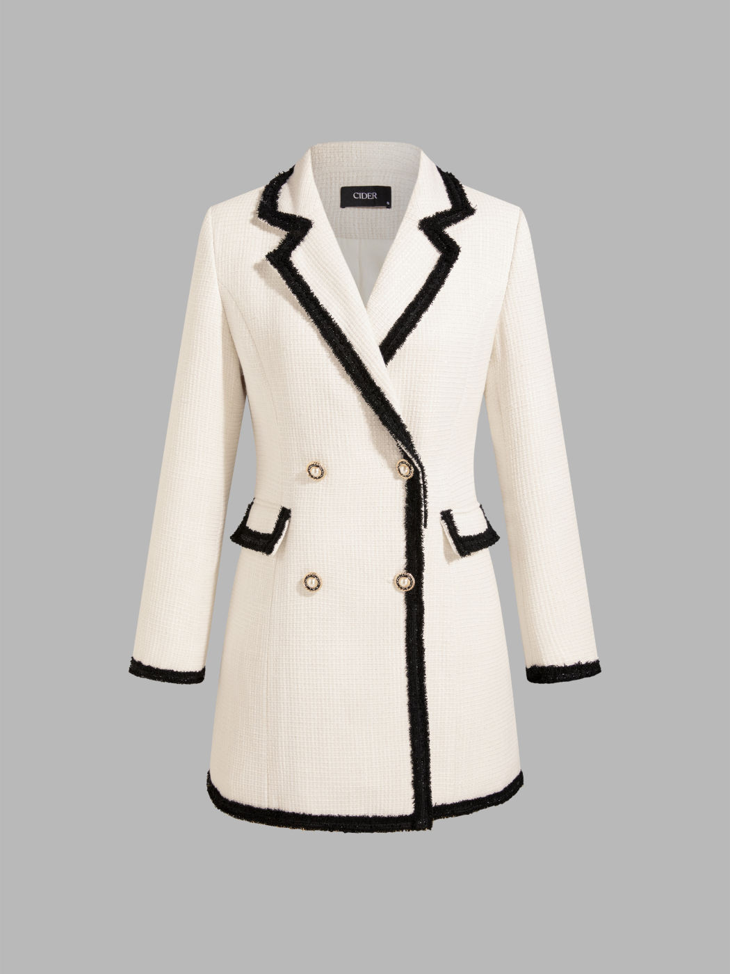 Tweed Collar Pocket Blazer