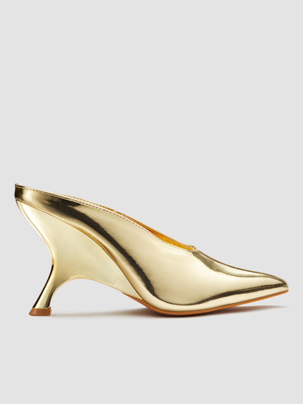 metallic wedge shoes