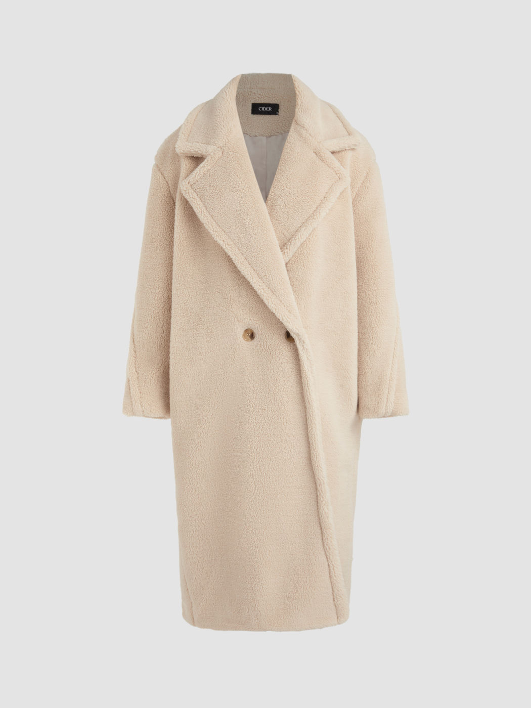 Fleece Double Breasted Coat