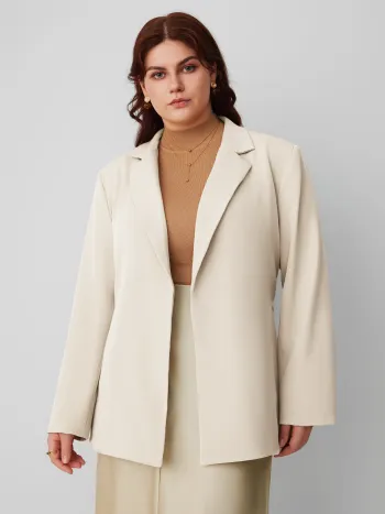 Blazer With Belt Curve & Plus