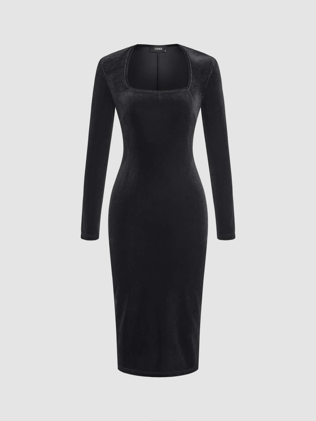 Graduation Dress Grad Dresses Velvet Velvet Square Neck Solid