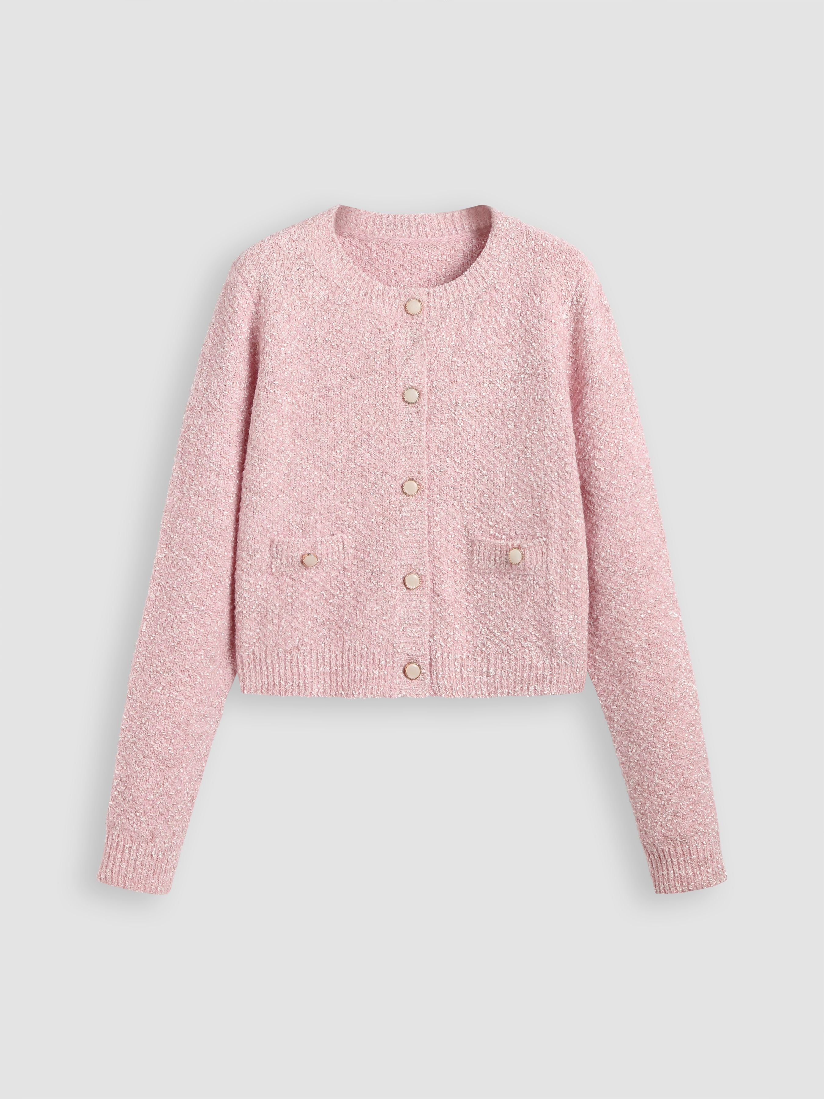 Buy Pink Marl Button-Up Cardigan (3-16yrs) from Next Lithuania