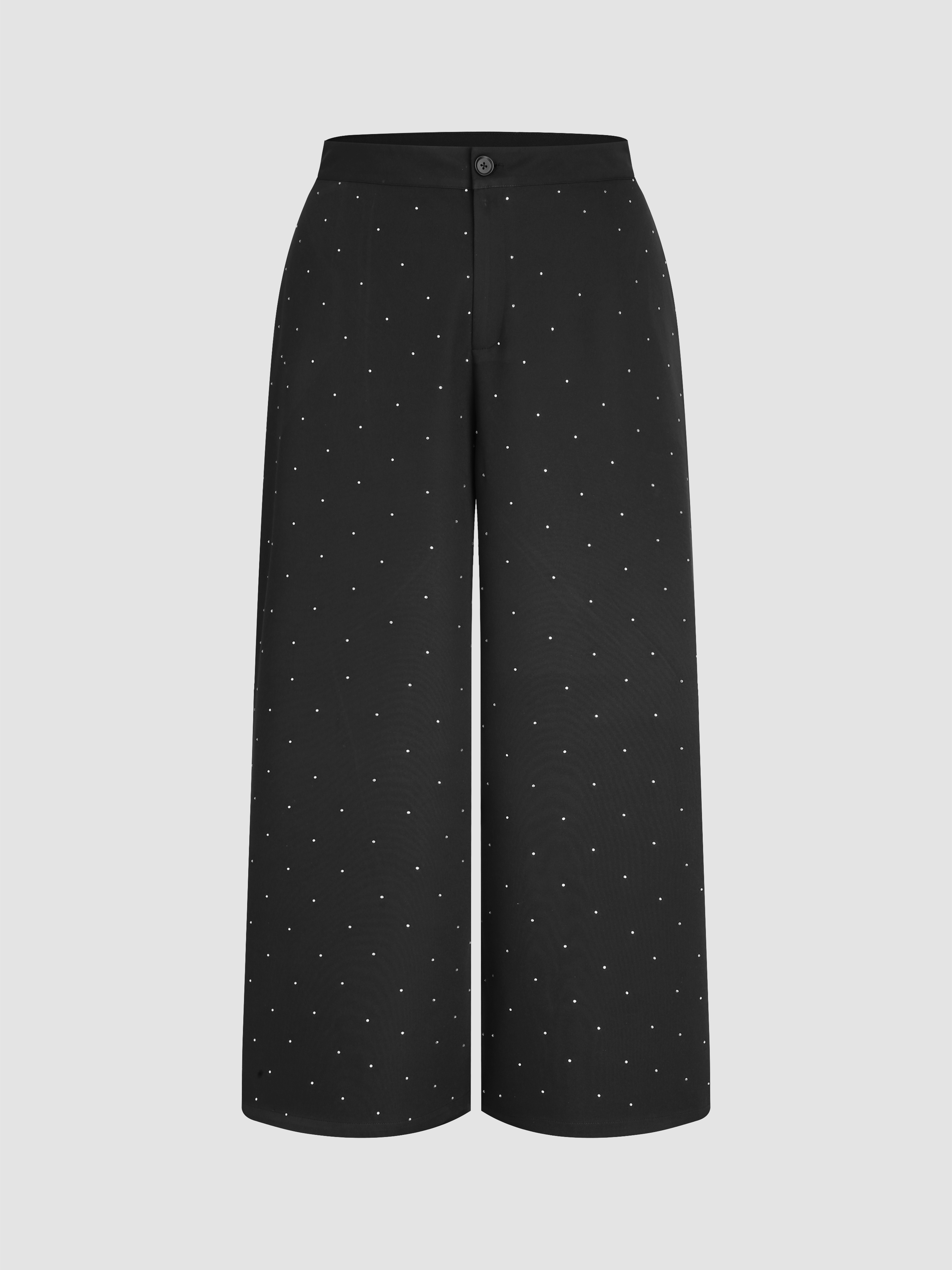 Rareism Women Livorno Light Multi Button Closure Straight Fit Ankle Length Geometric Print Trouser