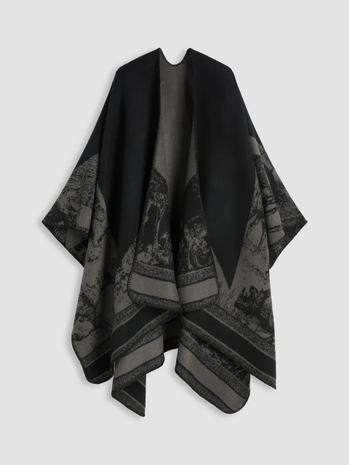 Winter Warm All Printed Shawl