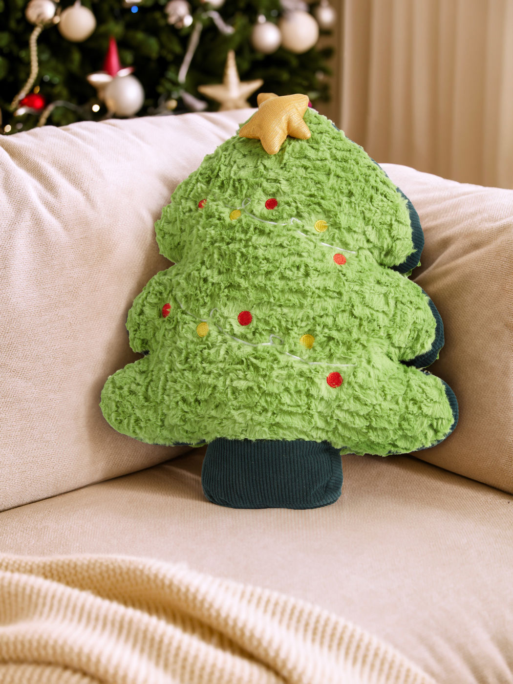  Weihnachtsbaum Wurfkissen