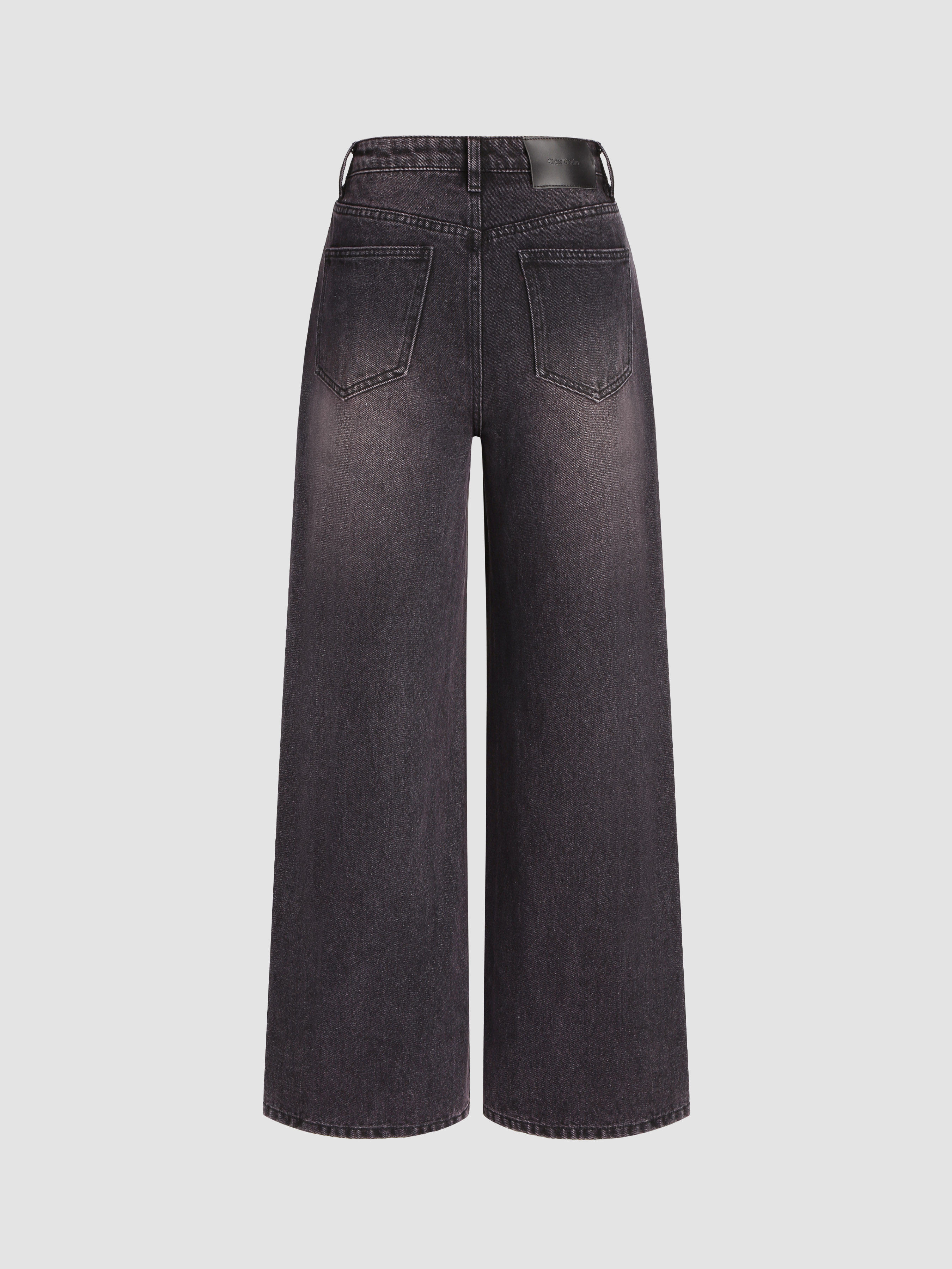 国内未入荷 DARKFOG - FADED SPLICED WIDE CUT JEANS Women Kora Midnight Sun at AG Jeans Official Store