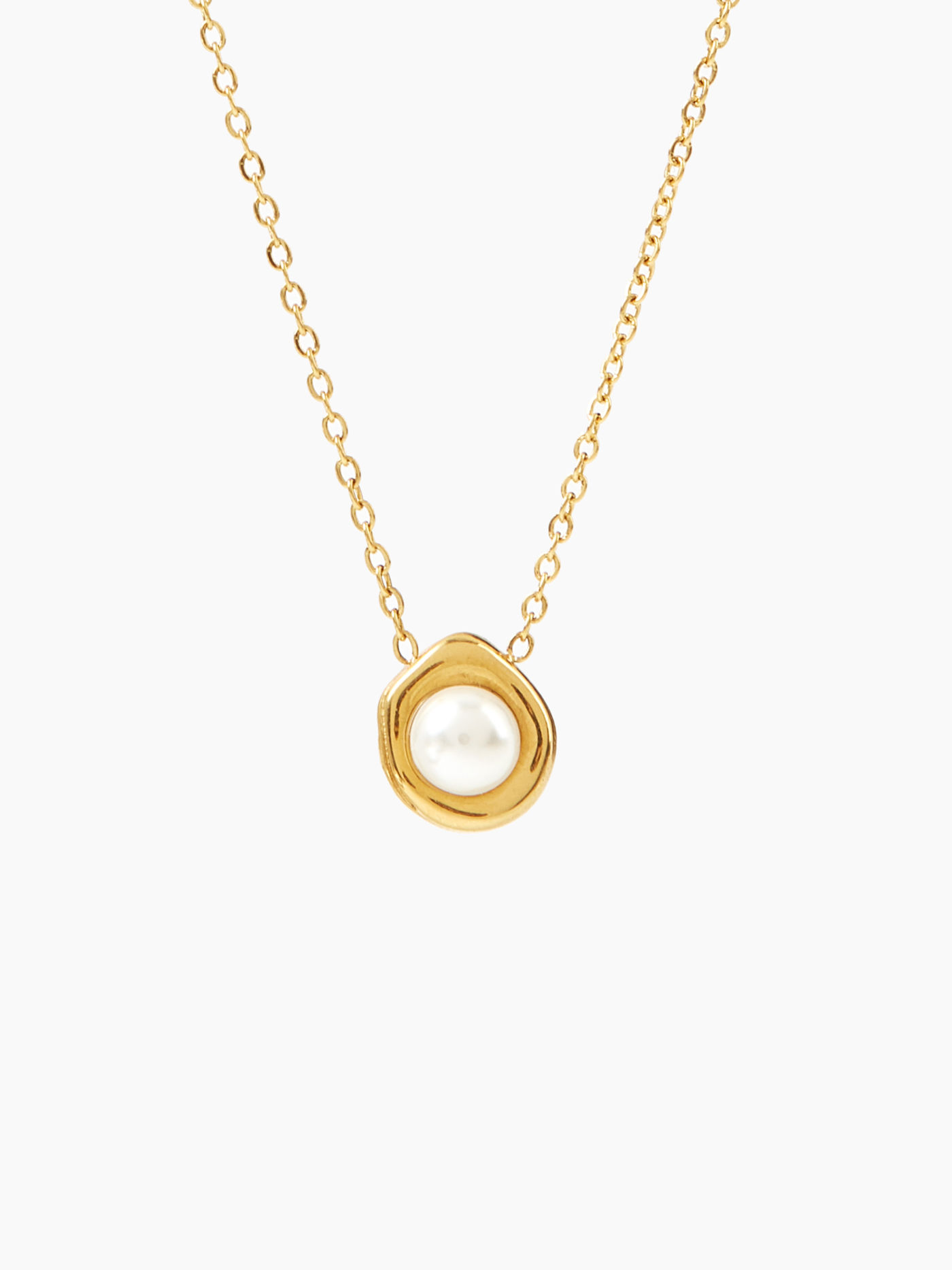 Pearl Stud Vintage Pendant Necklace 