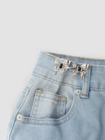 Y2K Outfits Western Outfits Straight Leg Jeans Denim Mid Rise Ripped Straight Leg Jeans For School Daily Casual Picnic