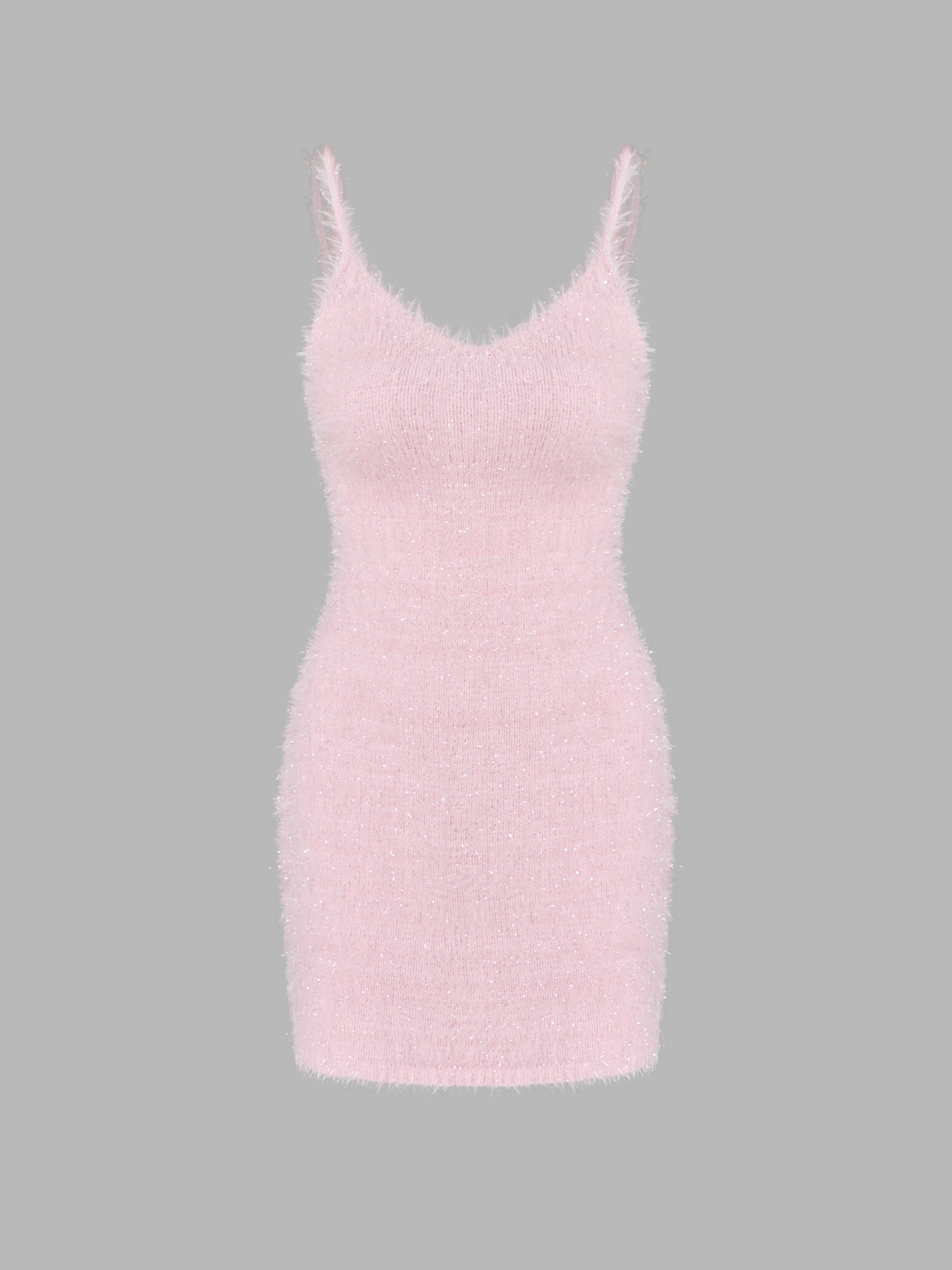 期間限定値下げ】Sparkle Ribbed-Knit Dress