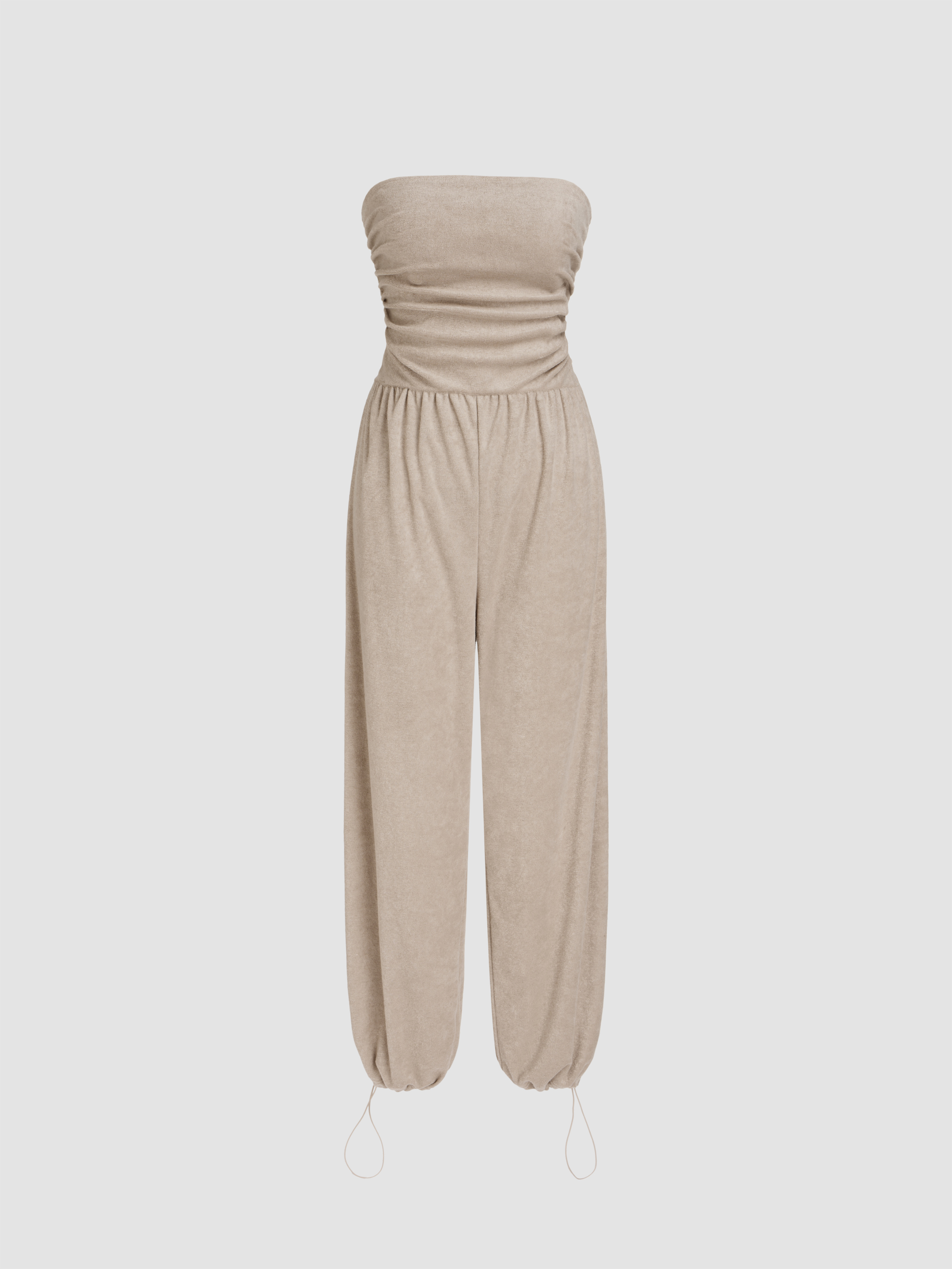 Solid Straight Fit Tube Jumpsuit main image 0