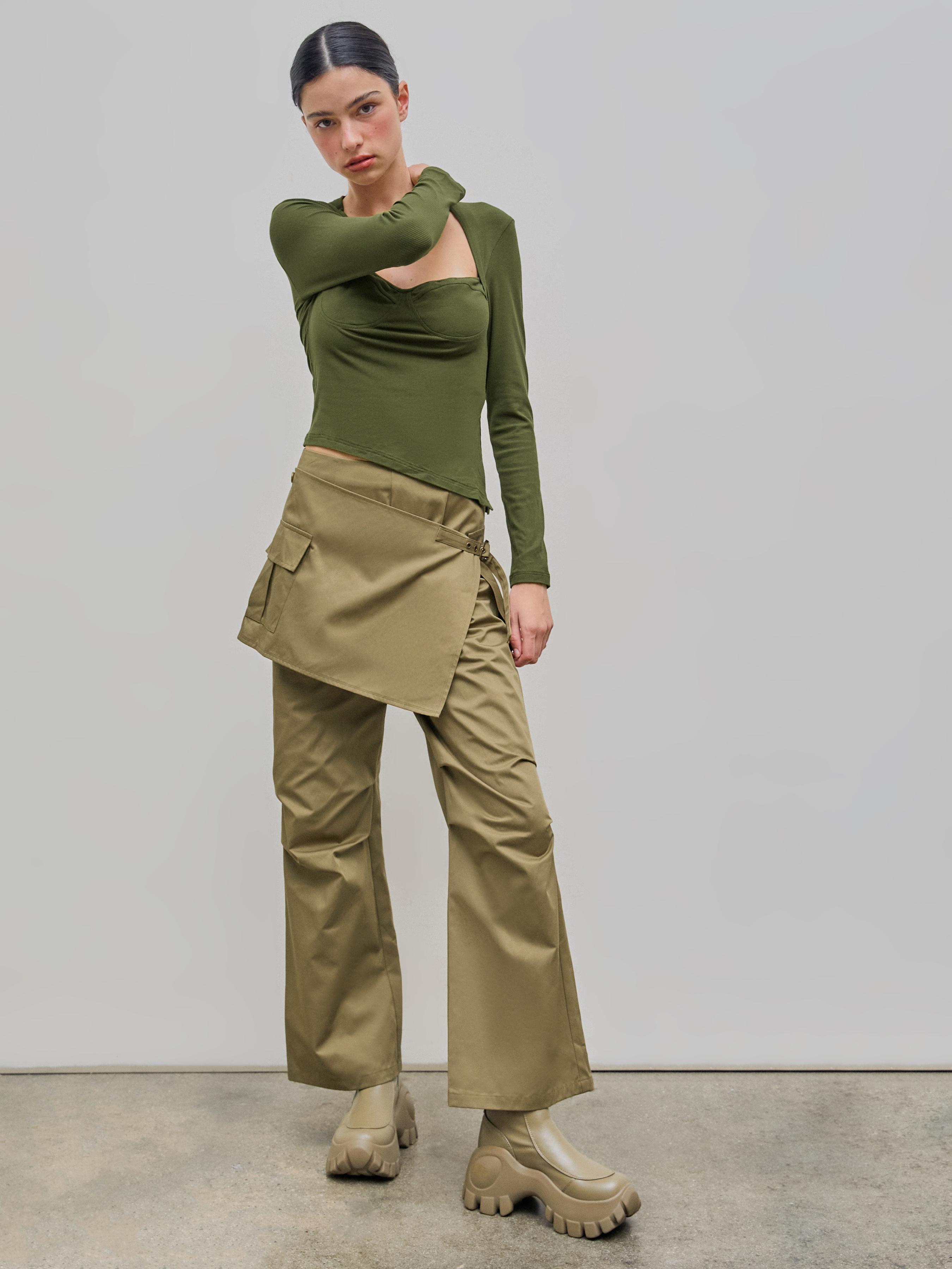 Utility shop skirt pants