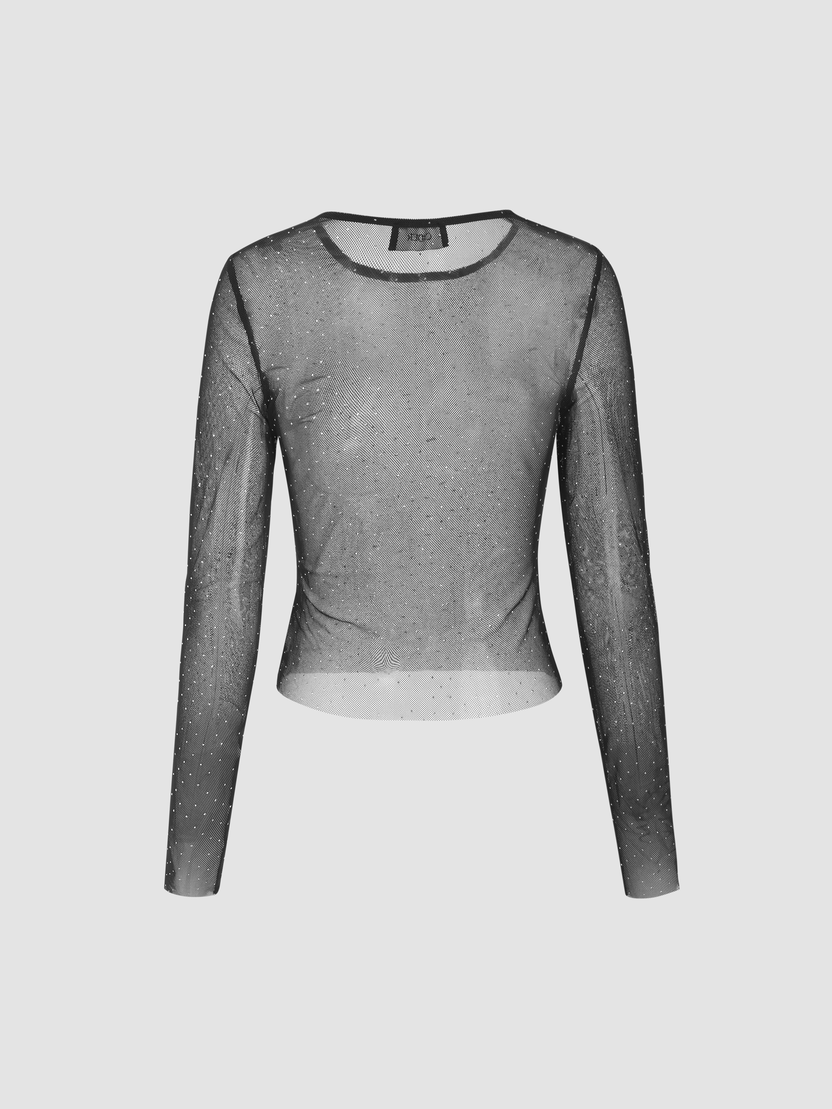 ♥MARITHE♥MESH LONG SLEEVE Mesh Lace Long Sleeve Top – Osage Chic Boutique