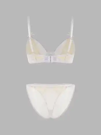 Two Tone Bralette & Brief Lingerie Set