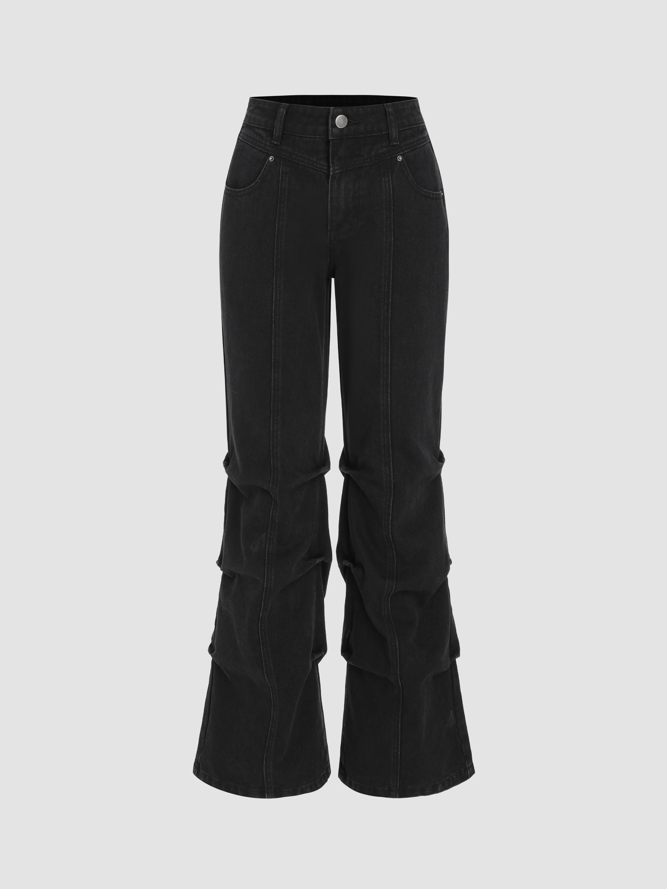 Denim Mid Waist Flared Jeans Cider