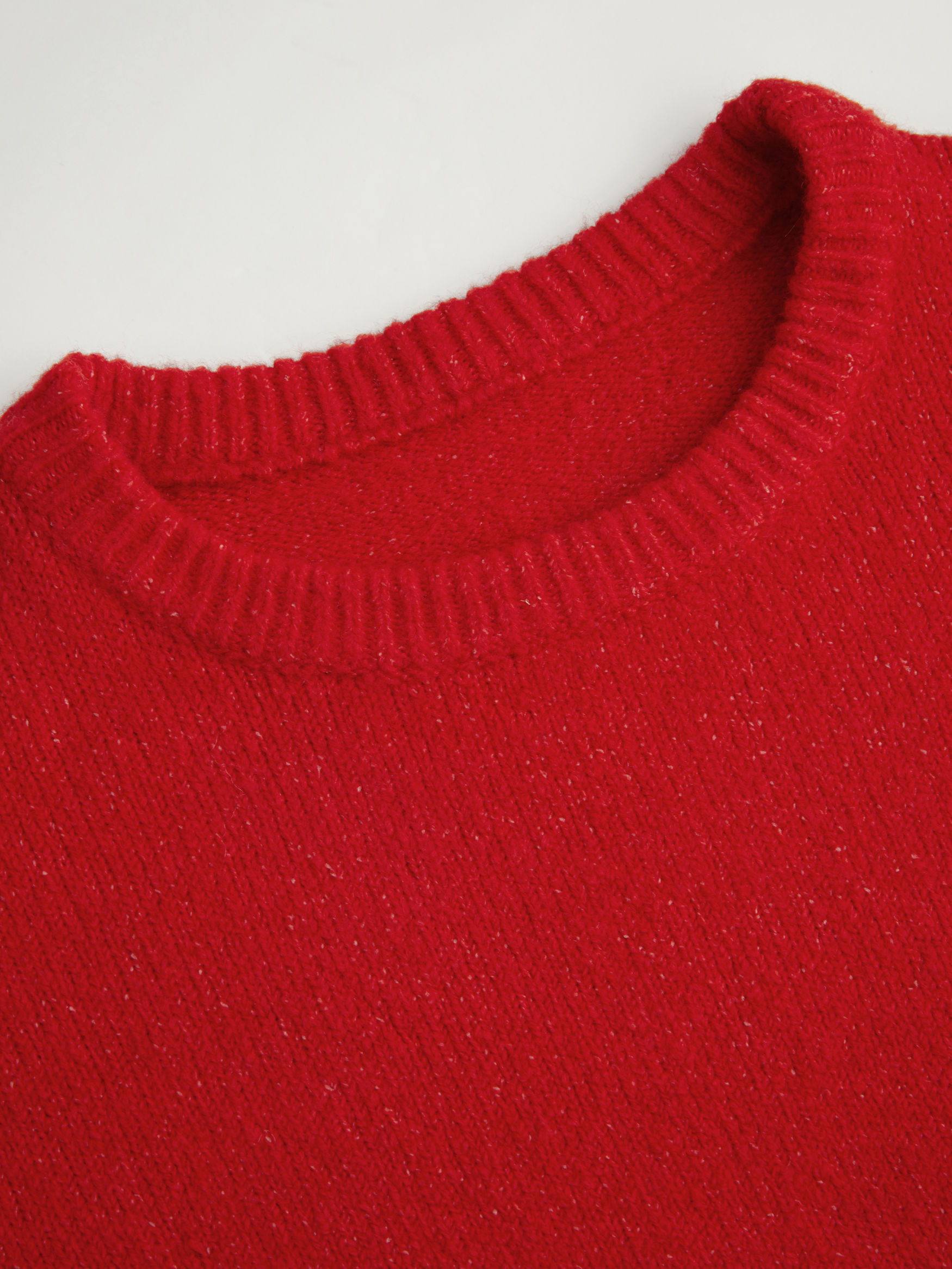 Wool-blend Round Neckline Cat Knitted Long Sleeve Sweater