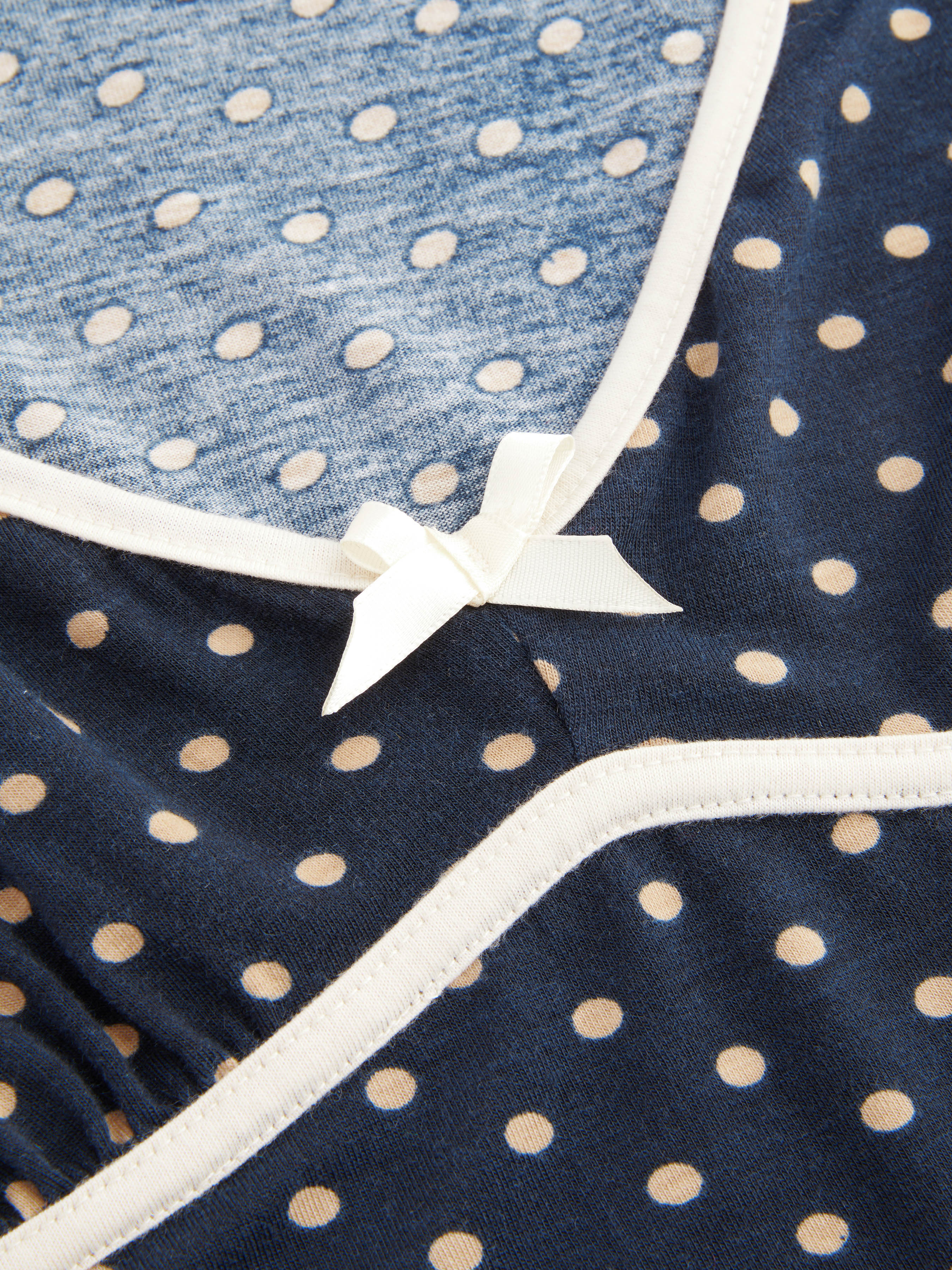ワンピース DRIES VAN NOTEN ECRU POLKA DOT DRESS WITH BOW Dries Van Noten Dries Van Noten Écru Polka Dot Dress With