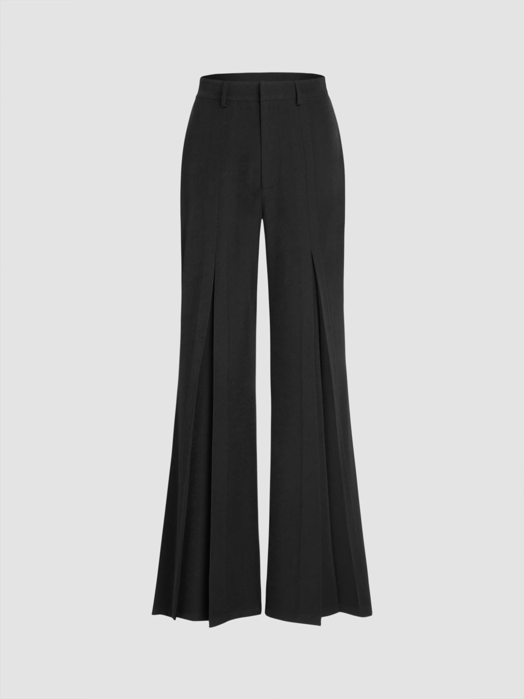  Rippen Mittlere Taille Split Ausgestellte Hosen
