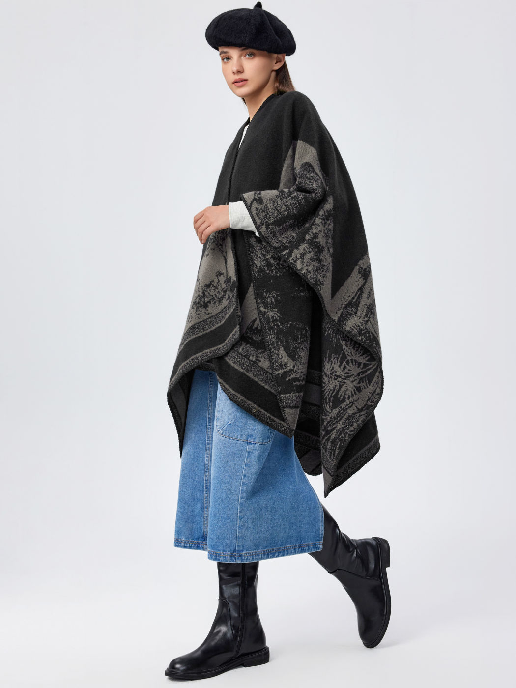 Winter Warm Bedruckter Schal