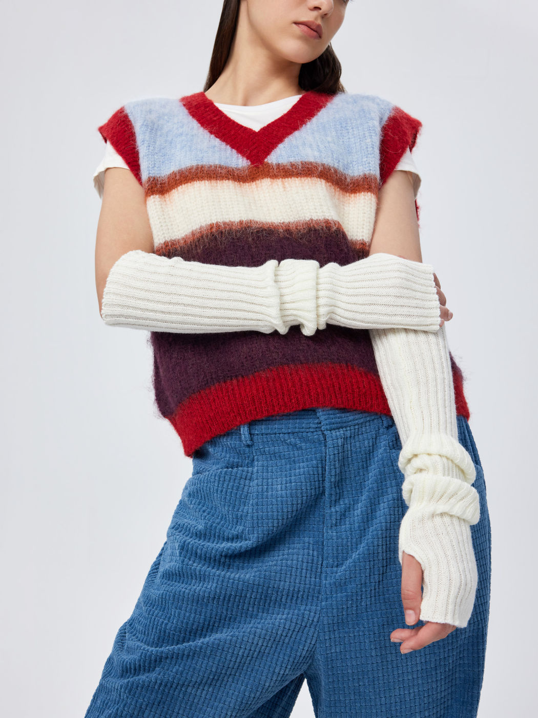 Solid Fingerless Gloves 