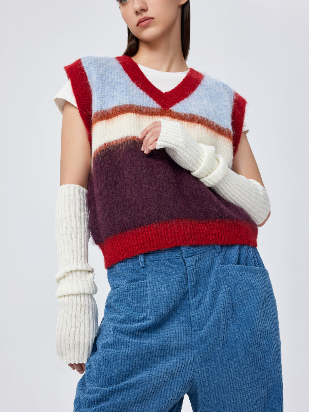 Solid Fingerless Gloves 