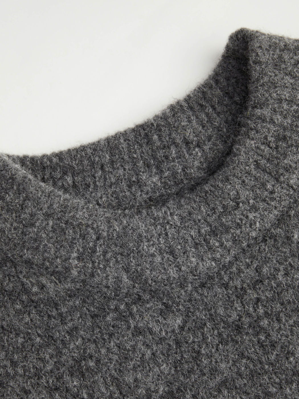  Rundhals Einfarbiger Strickoberteil mit Pompons Kurve & Plus
