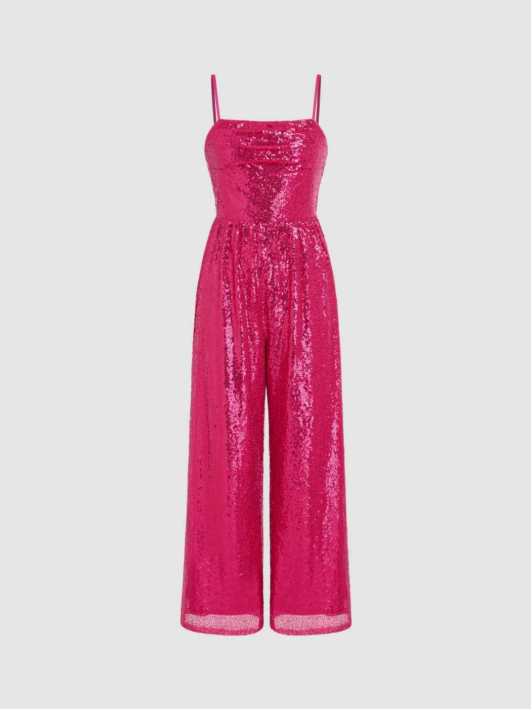 Sequin Wide Leg Tube Jumpsuit For Party/Clubbing