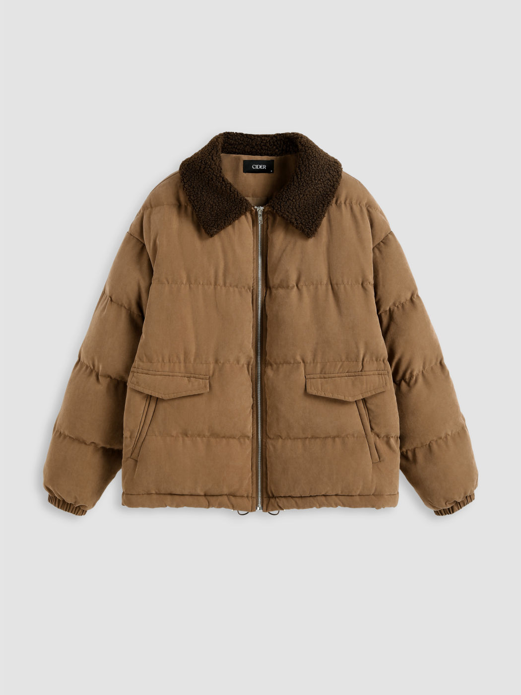 Teddy Collared Puffer Jacken