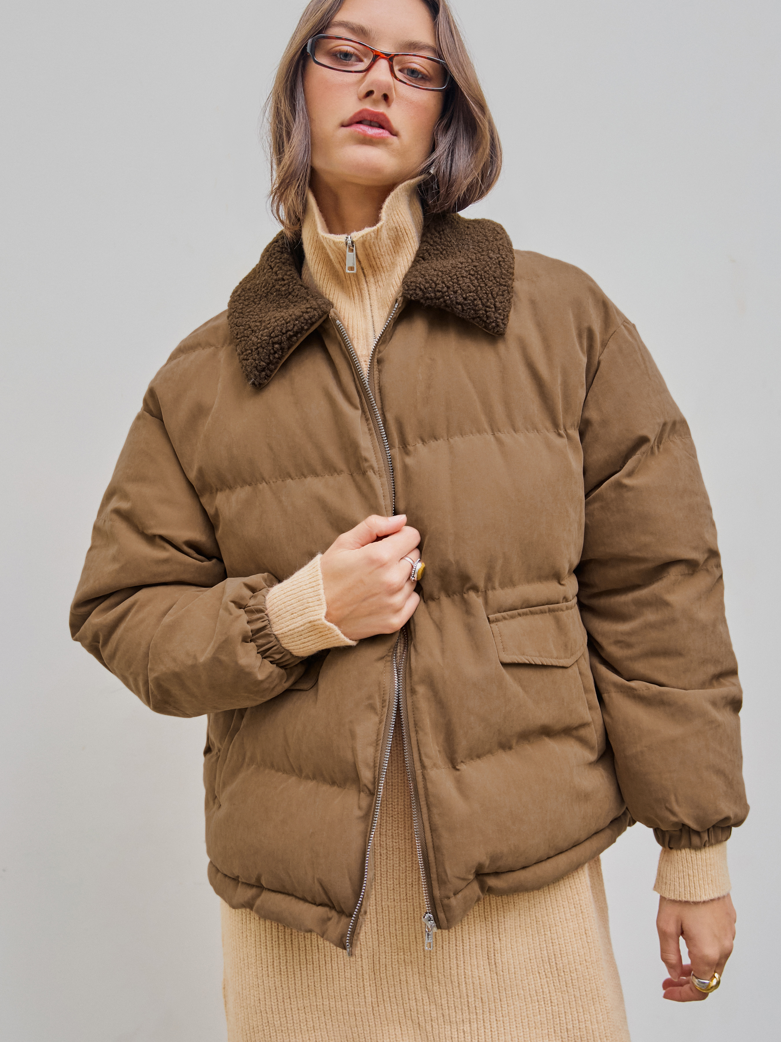 Teddy puffer outlet jacket