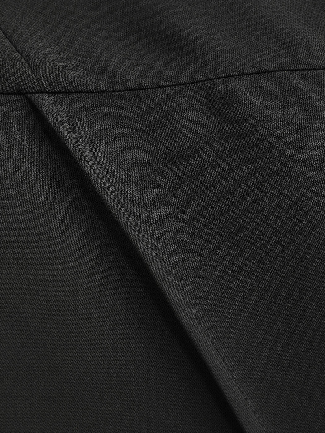 Petite Solid High Waist Knitted Wide Leg Trousers