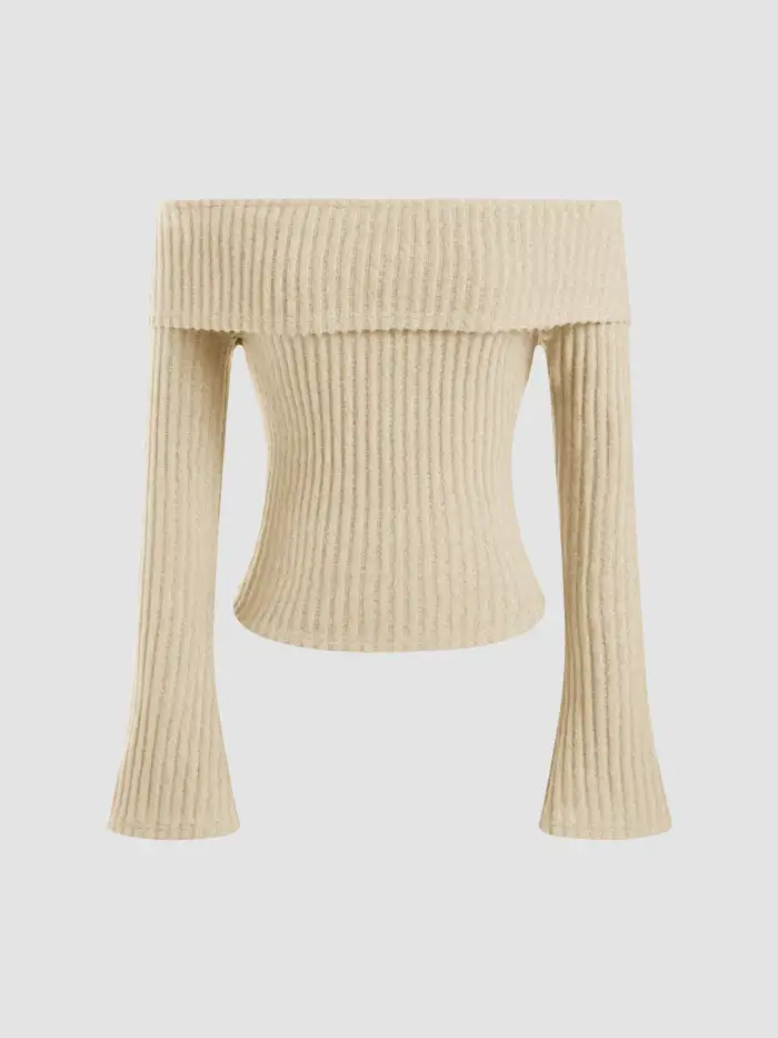 Woven Boat Neck Stripe Knotted Oversized Top For Work