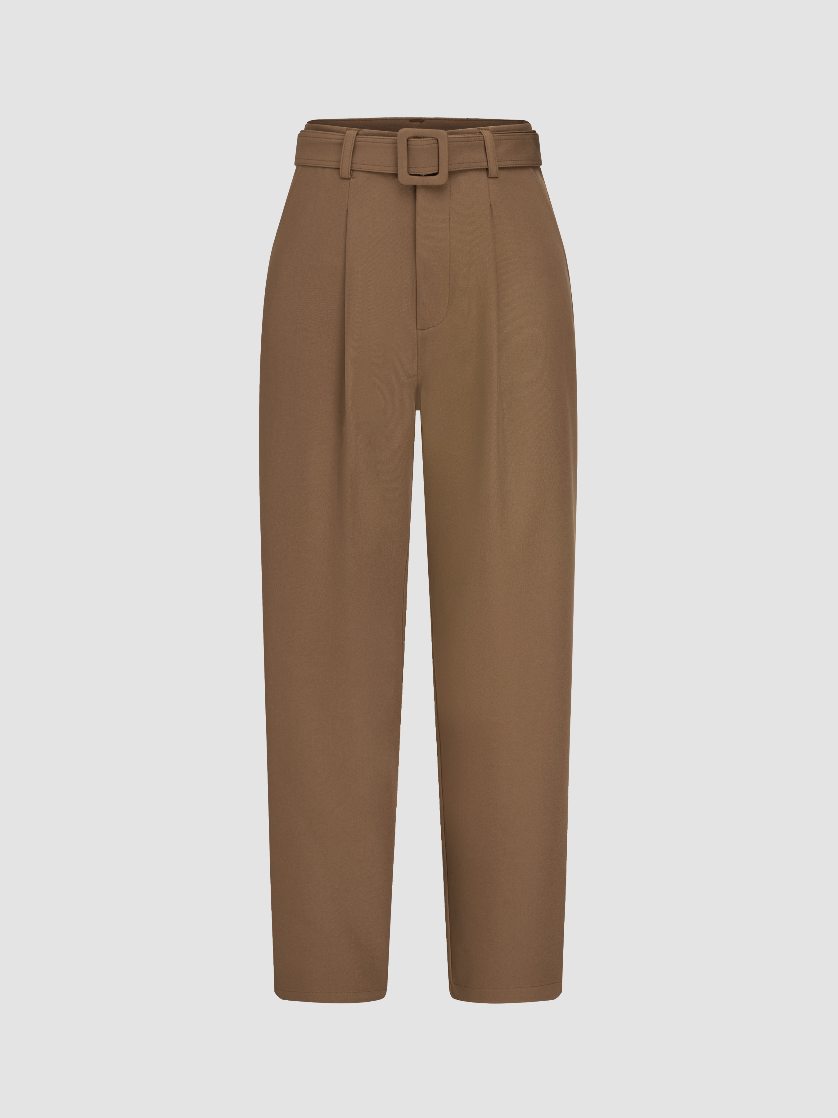 WTAPS - Tapered Belted Cotton-Blend Trousers - Gray WTAPS