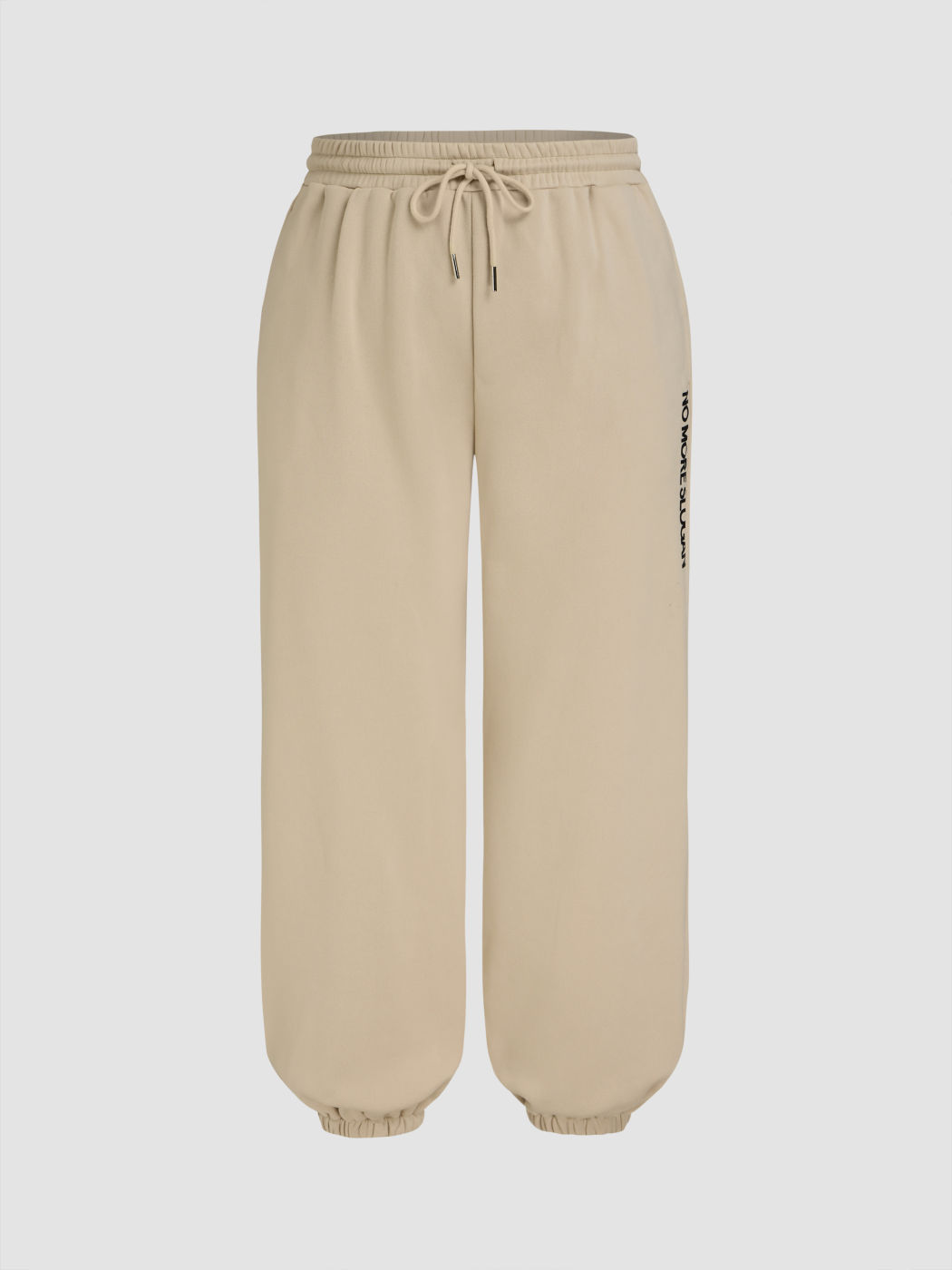  Mittlere Taille Kein Slogan mehr Elastischer Bund Sweatpants Kurve & Plus