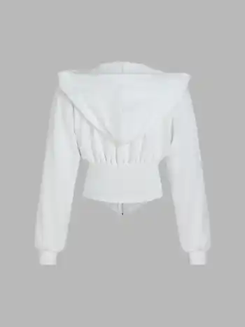 Solid Hooded Corset Hoodie