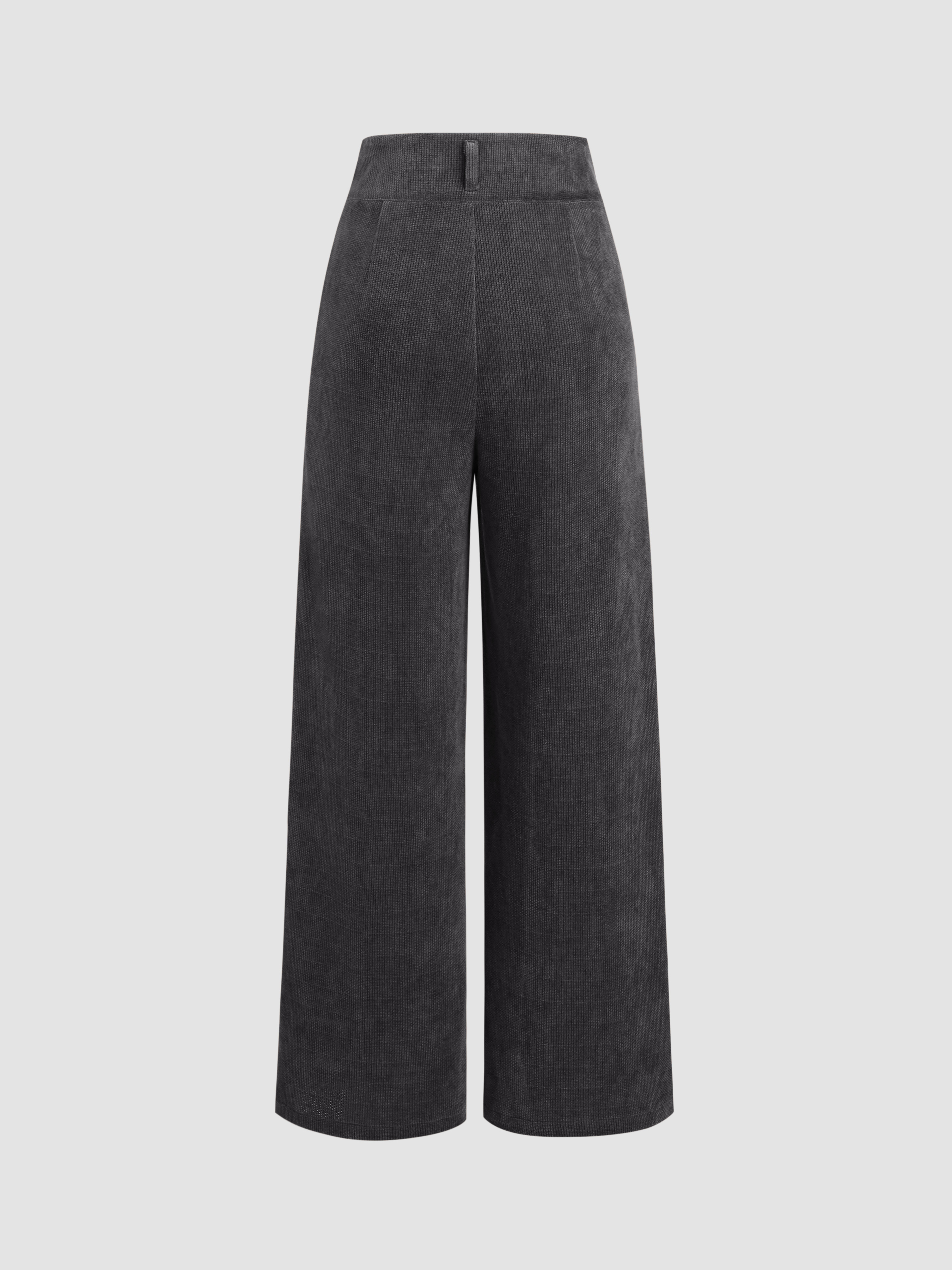 【PORTERNA】24FW★ [PRTN]heart brushed corduroy wide PT Wide Leg Cord Trousers | Chocolate Brown | hush