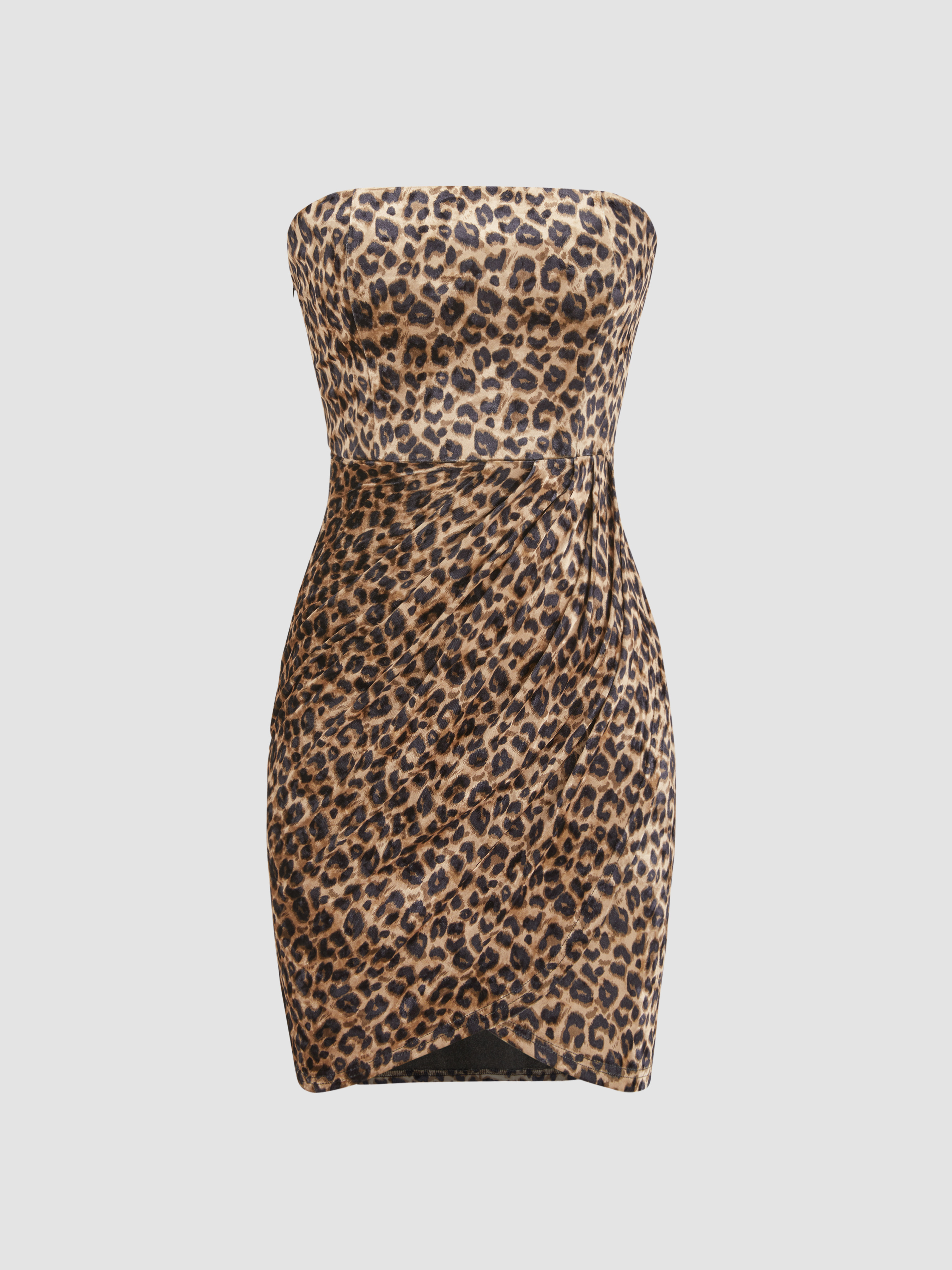 Velvet leopard outlet dress