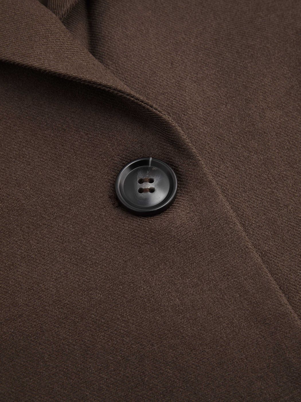  Blazer Sólido con Cuello Tejido Curvy