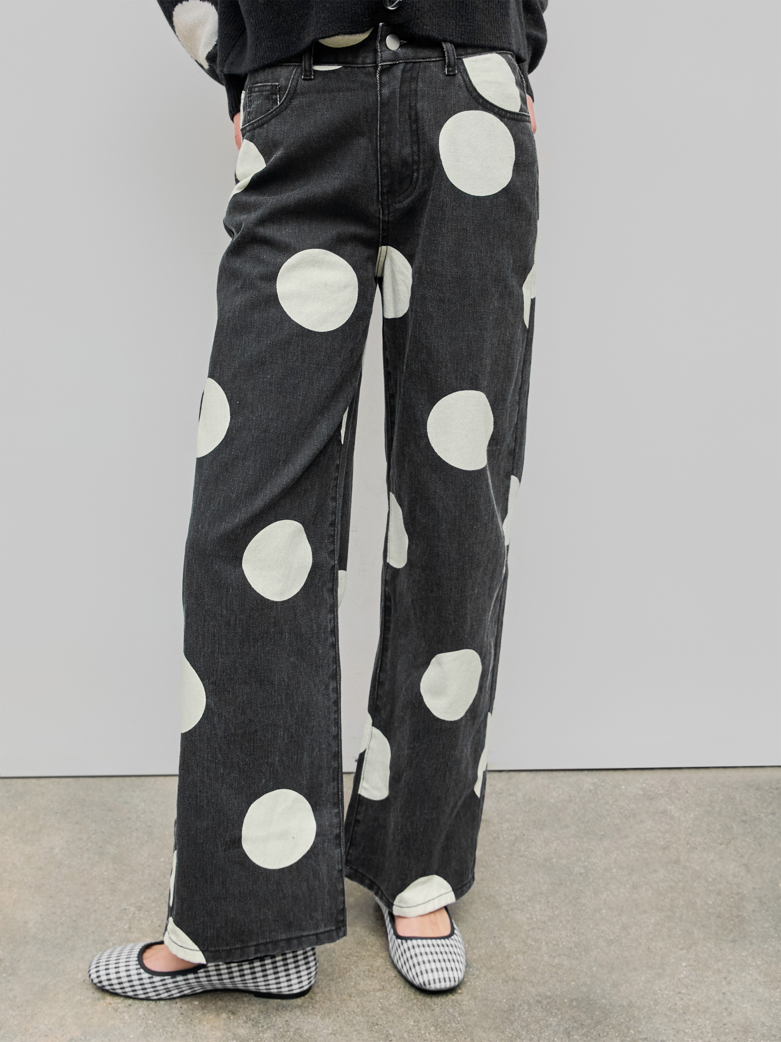 【BAON】coint wide denim pants Jeans | Extreme Wide Leg Jeans | boohoo