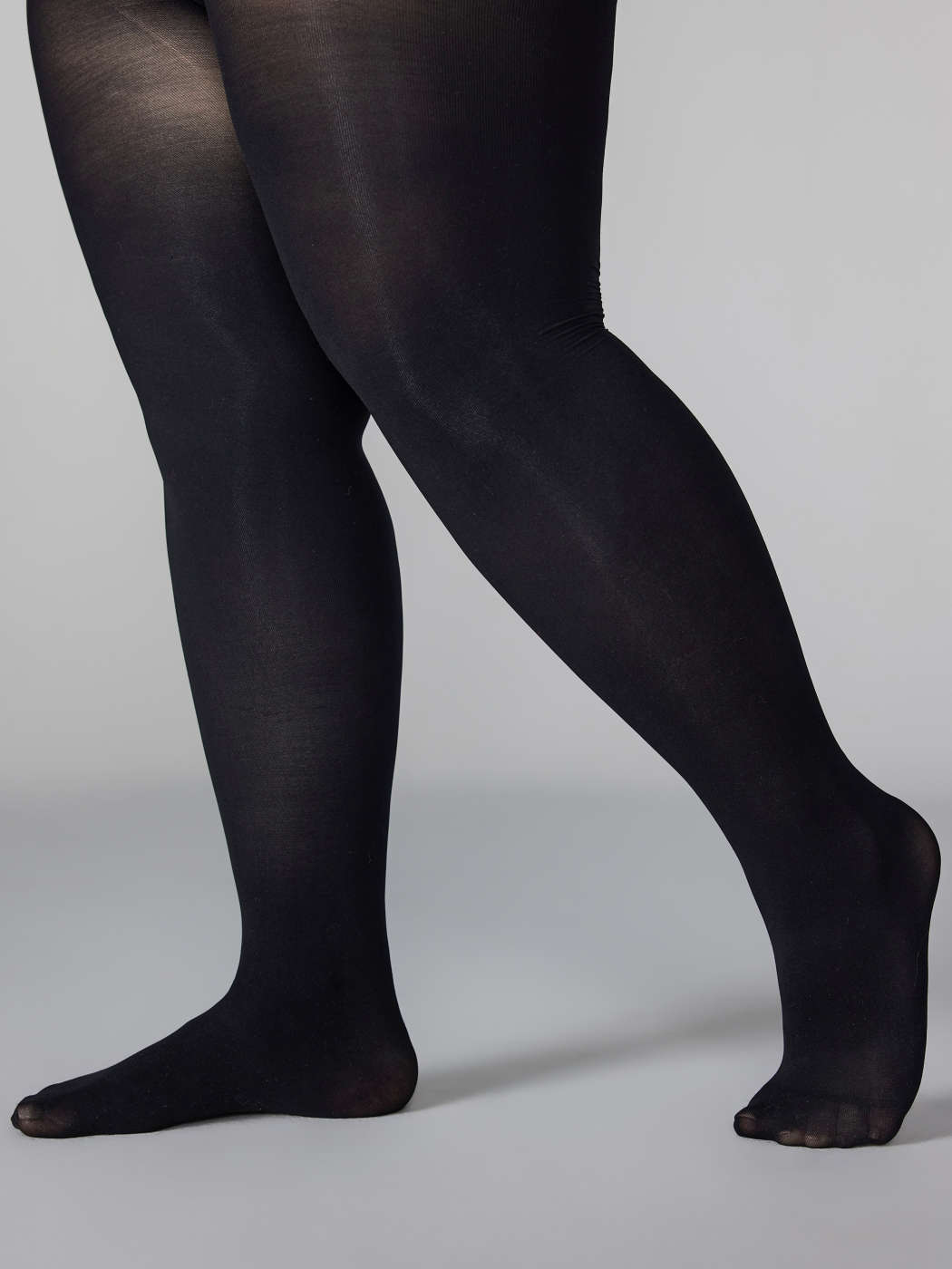 Solid Color Tights Curve Plus