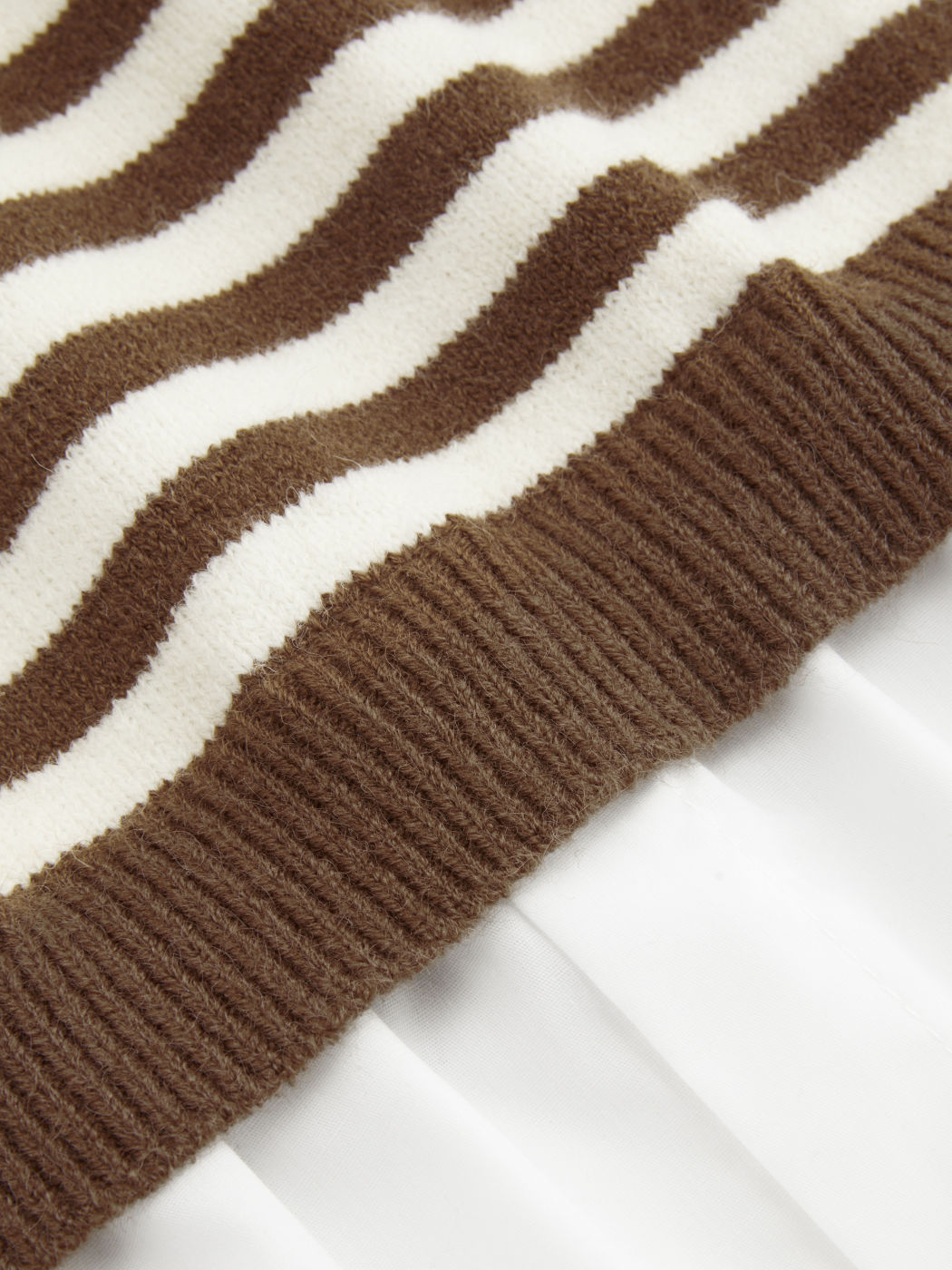 Polo Gestreiftes Langärmliges Strickoberteil Kurve & Plus