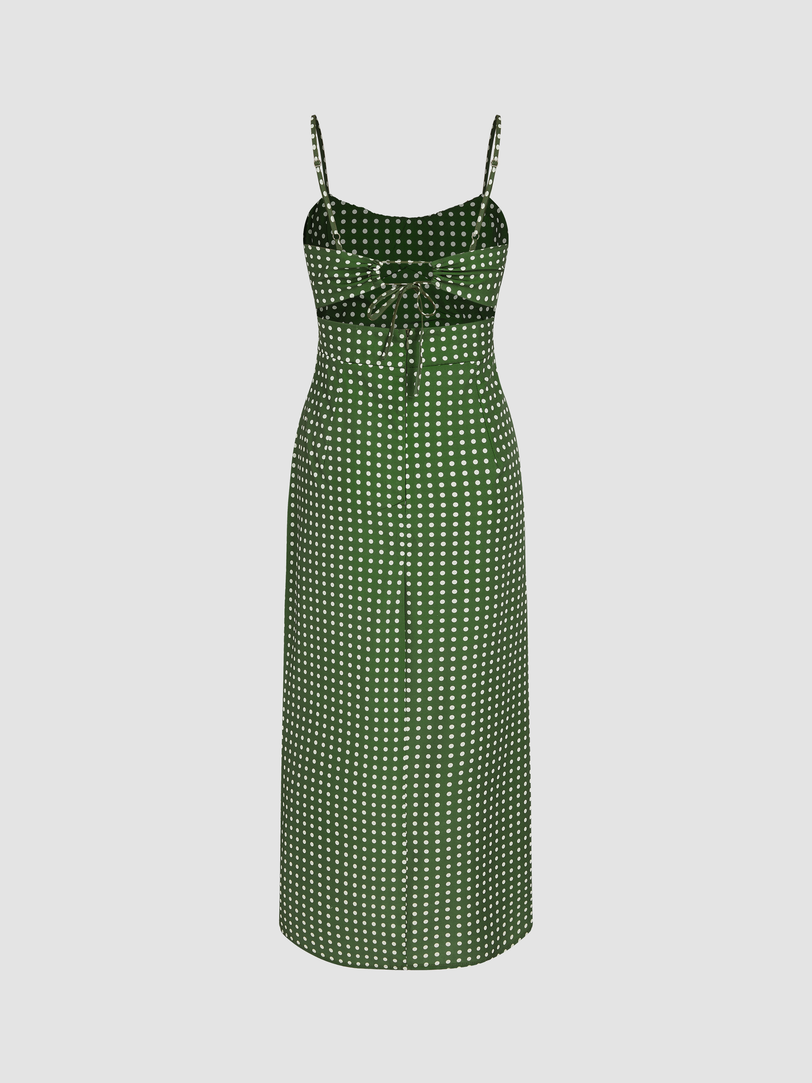 Sweetheart Spot Buckle Backless Midi Dress For Date Holiday Vacation  Party/Clubbing