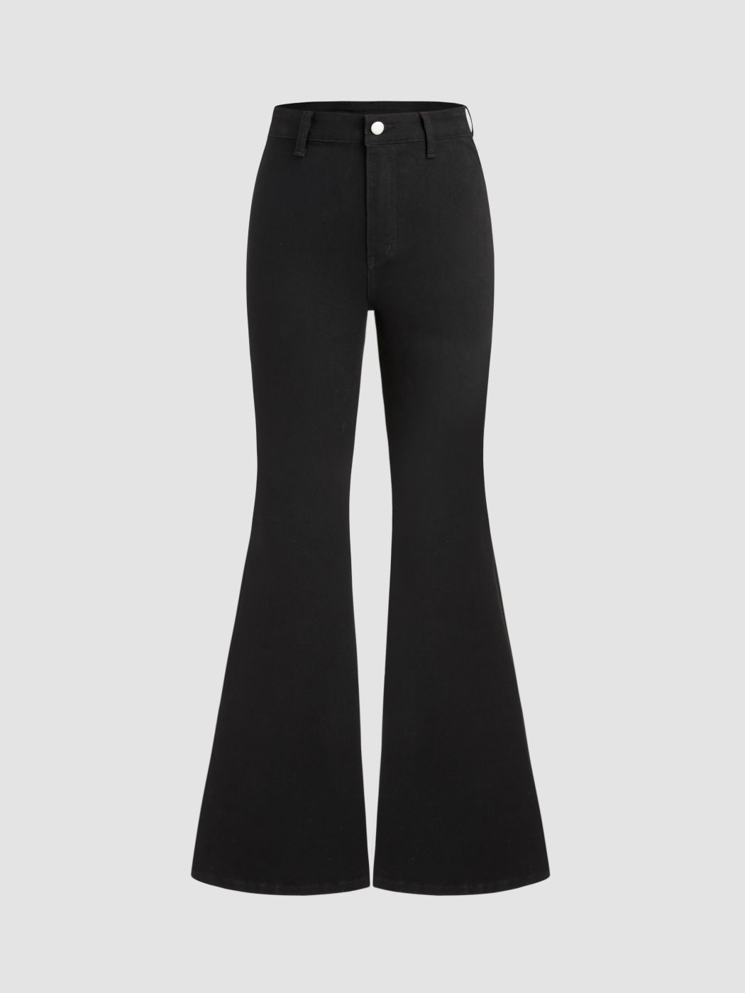 High Stretch Denim High Waist Flared Jeans
